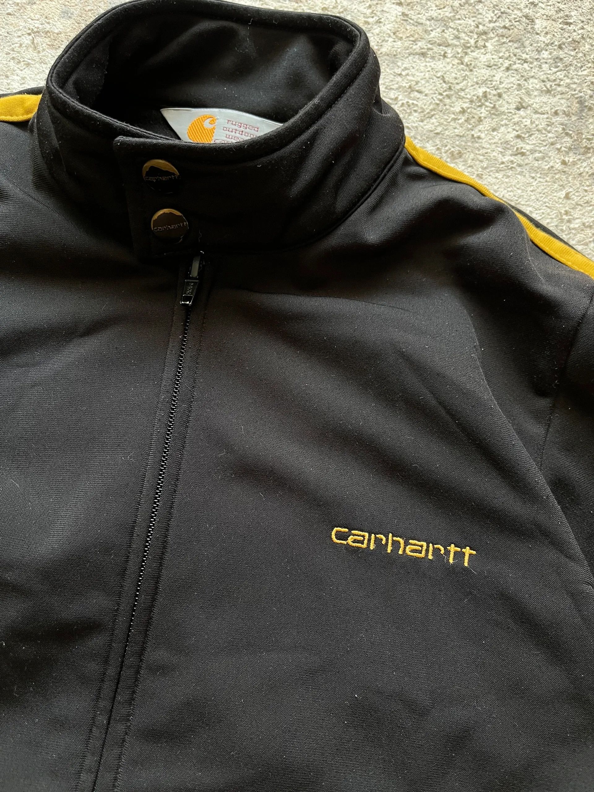 Carhartt Carhartt Rugged Track Jacket Black Yellow Sz XS 2006 Y2K Size US XS / EU 42 / 0 - 2 Thumbnail