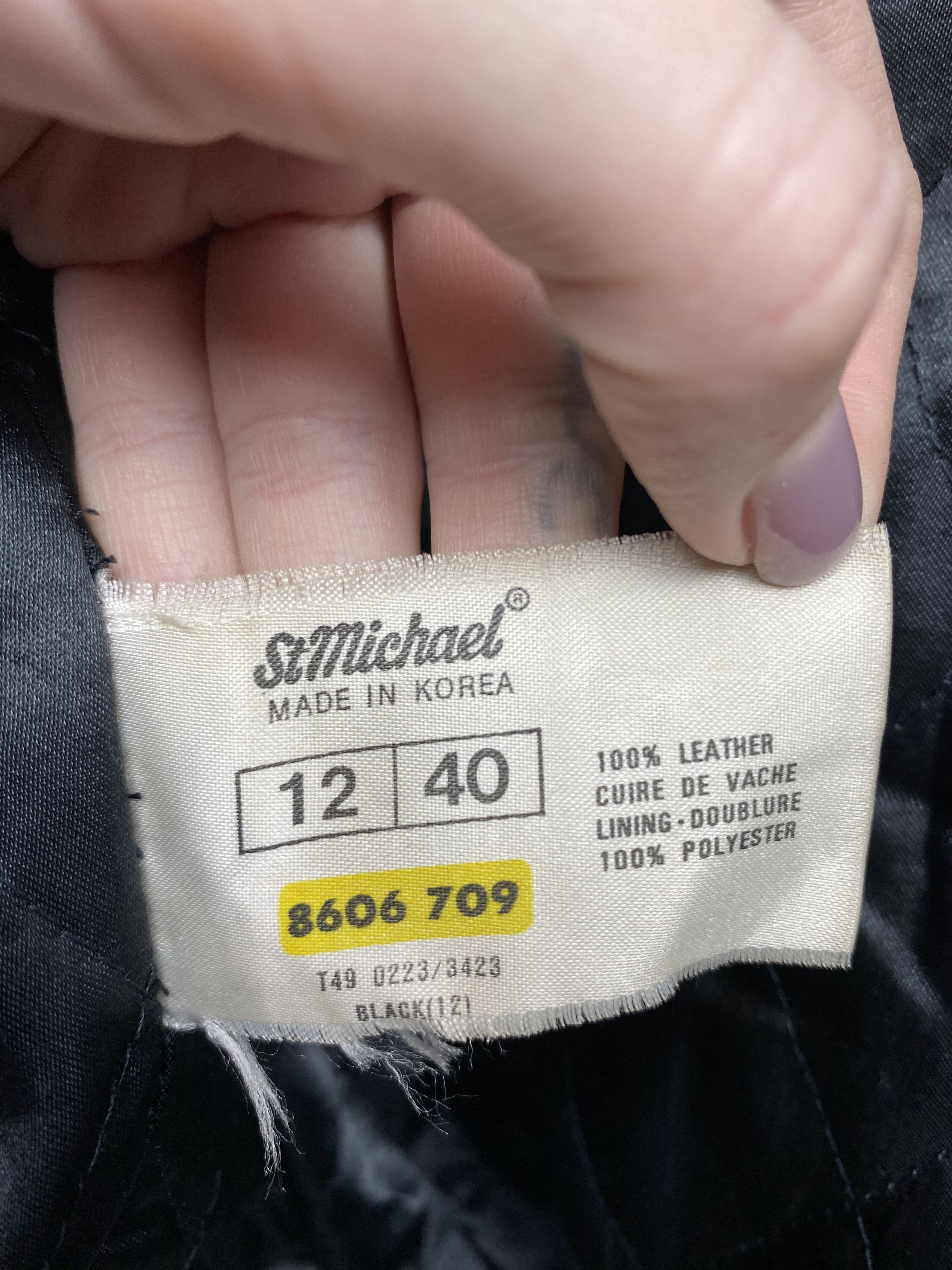 Vintage St Michael Vintage Leather Biker Jacket Size US S / EU 44-46 / 1 - 6 Thumbnail