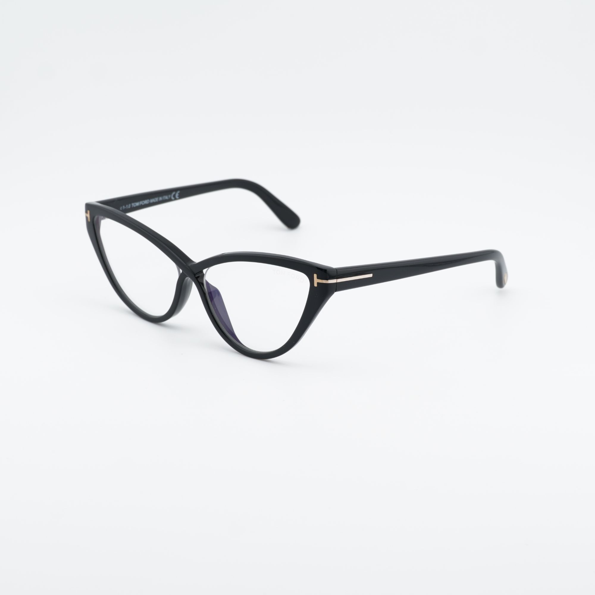 Tom Ford Tom Ford FT5729-B 001 Eyeglasses Black 53mm Cat Eye Frame Size ONE SIZE - 2 Thumbnail