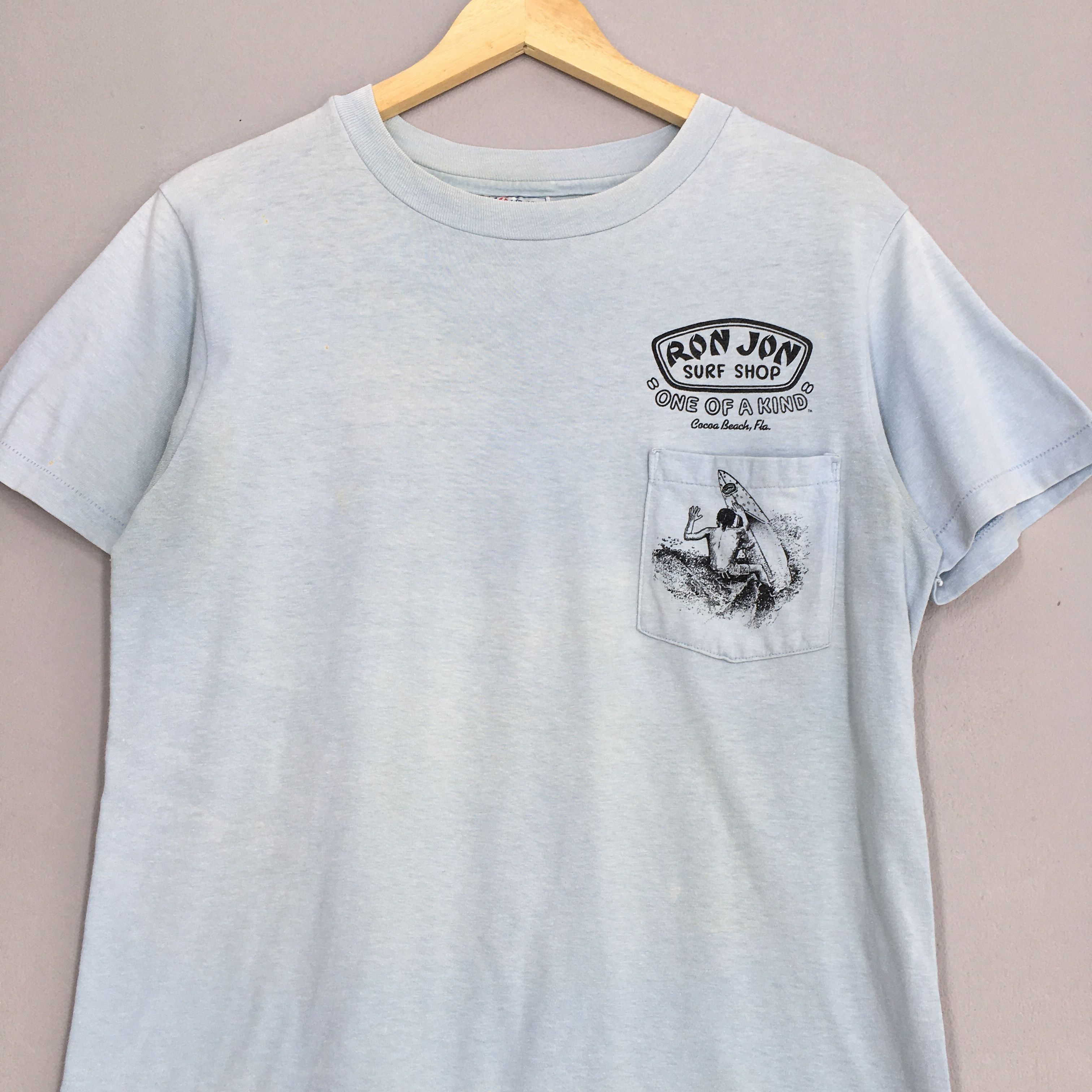 Hanes × Ron Jon Surf Shop Vintage 1980s Ron Jon Surf Shop Surfing Tshirt Medium Size US M / EU 48-50 / 2 - 3 Thumbnail