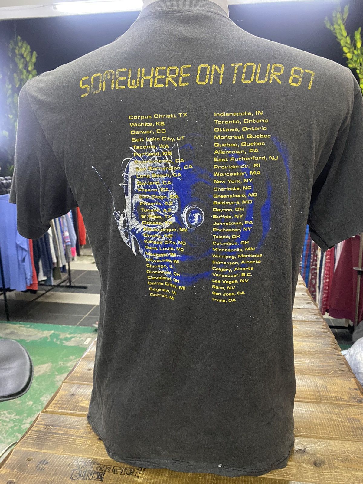 Band Tees × Iron Maiden × Vintage Vintage Iron Maiden Somewhere on Tour 1986-1987 Usa Size US L / EU 52-54 / 3 - 7 Thumbnail