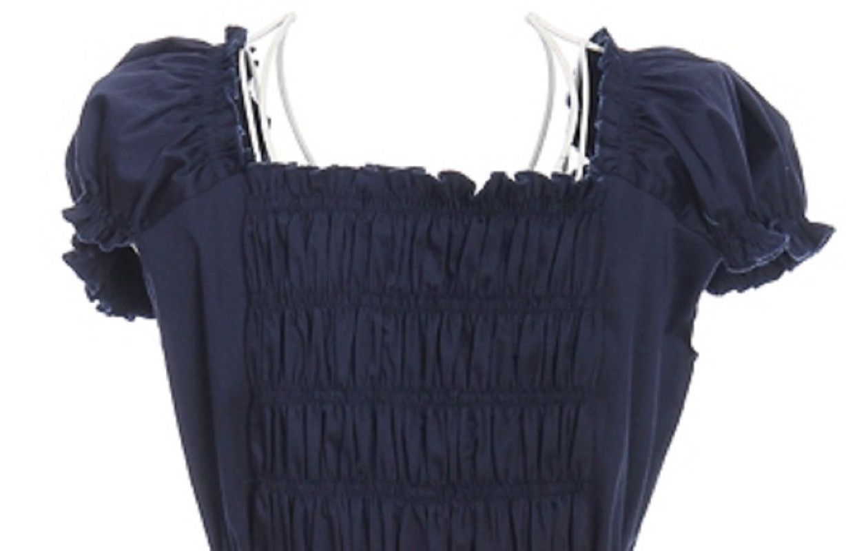 Other Dark Blue Patchwork Polka Dot Plus Size Women Dress Size L / US 10 / IT 46 - 4 Thumbnail