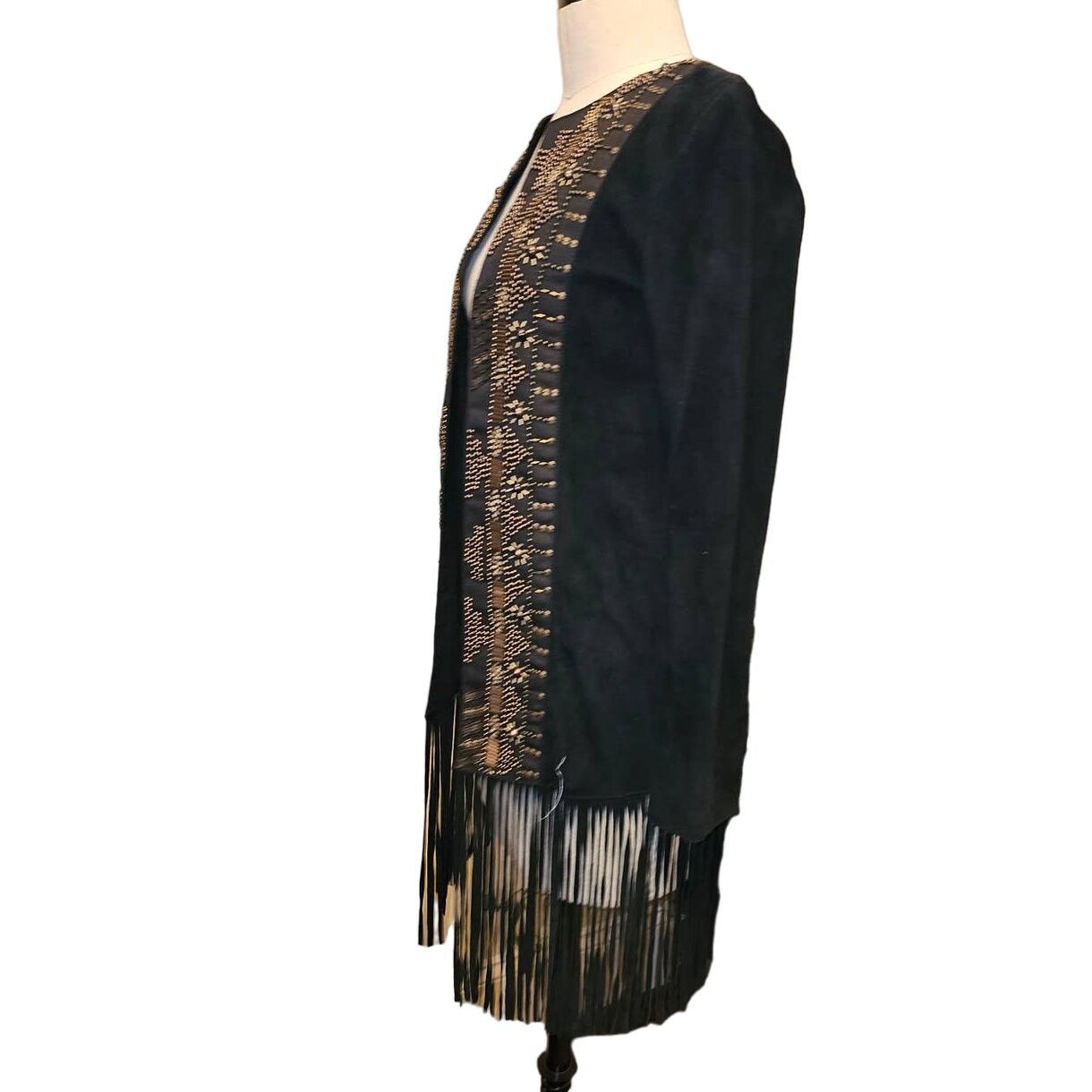 Free People New Free People CLEOBELLA Taylor Jacket $739 FRINGED SUEDE Size S / US 4 / IT 40 - 8 Thumbnail