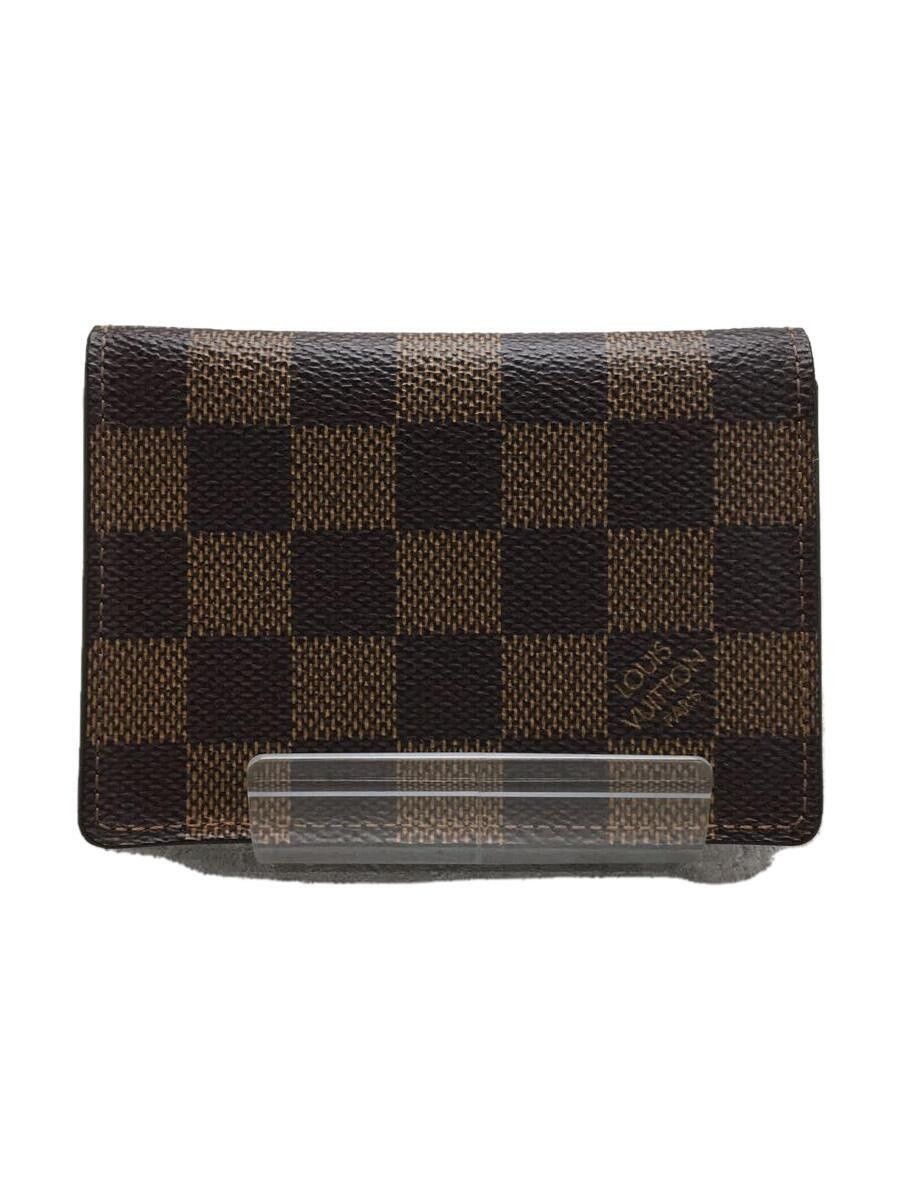 Louis Vuitton Louis Vuitton Damier Ebene Porte de Carte Vertical Brown Size ONE SIZE - 1 Thumbnail