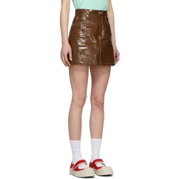 Simon Miller Simon Miller Minami Miniskirt Size 25 XS Brown Skirt $220 Size 26" / US 2 / IT 38 - 14 Thumbnail