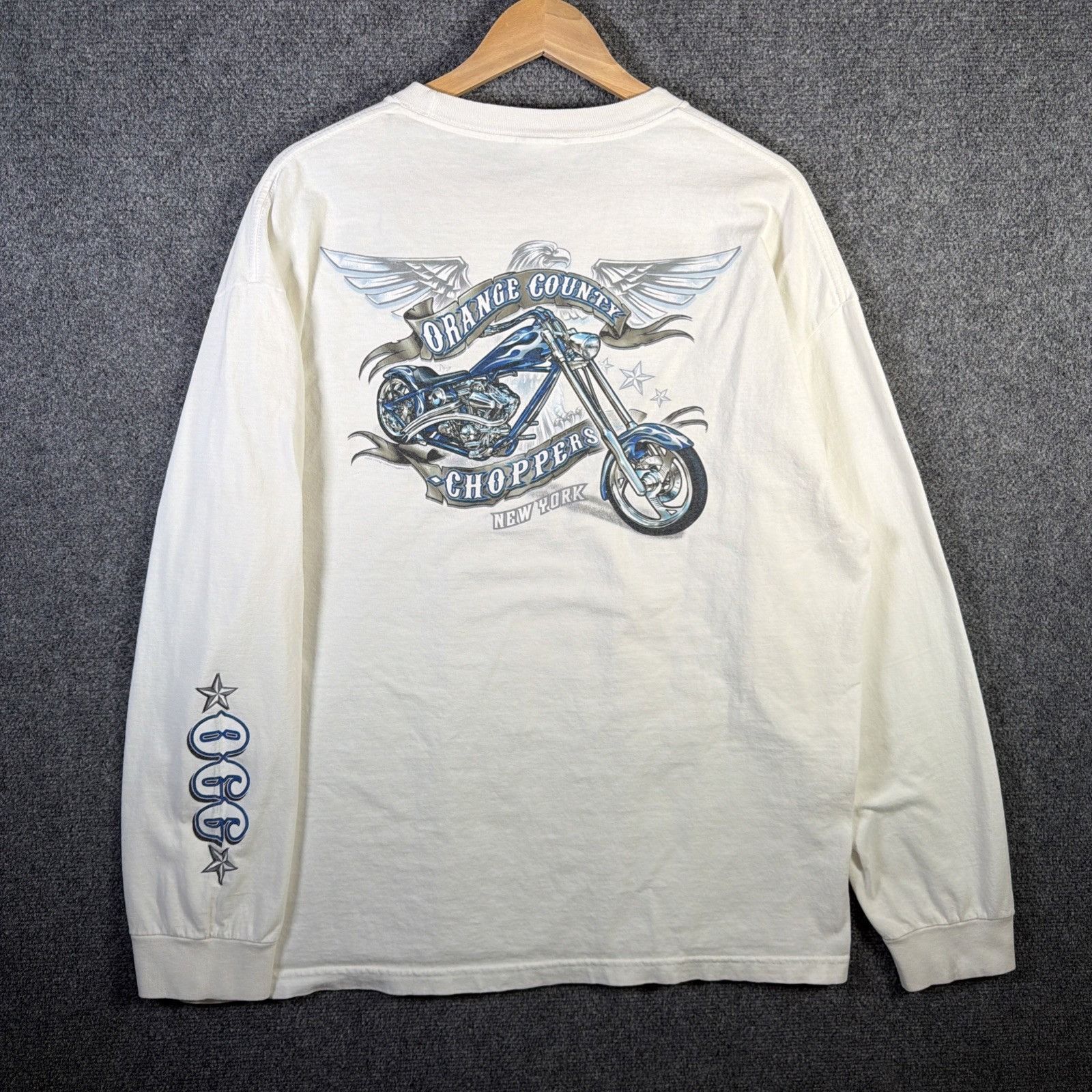 West Coast Choppers Vintage Orange County Choppers Shirt XL 90s Long Sleeve Size US XL / EU 56 / 4 - 1 Thumbnail