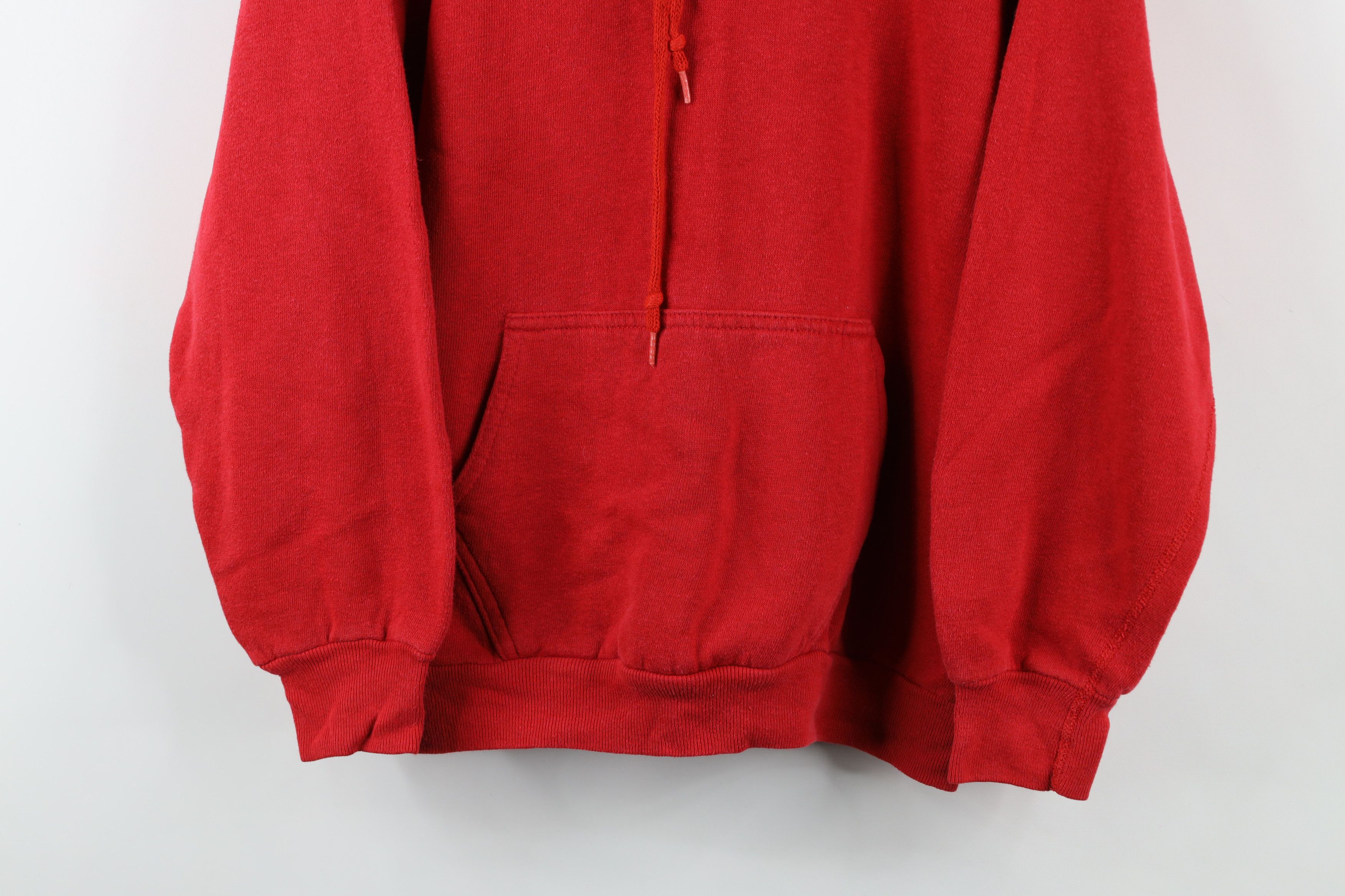 Vintage Vintage 70s 80s Streetwear Raglan Hoodie Sweatshirt Red USA Size US M / EU 48-50 / 2 - 3 Thumbnail