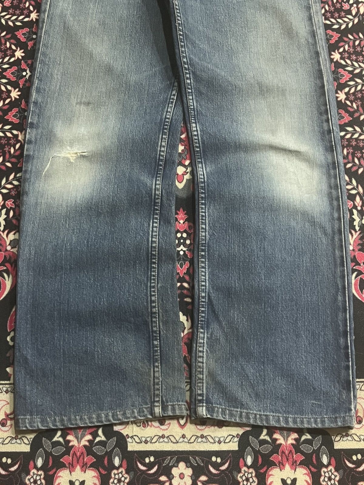 Levi's Vintage Y2K Levi’s 512 Blue Washed Straight Leg Jeans Size US 32 / EU 48 - 10 Thumbnail