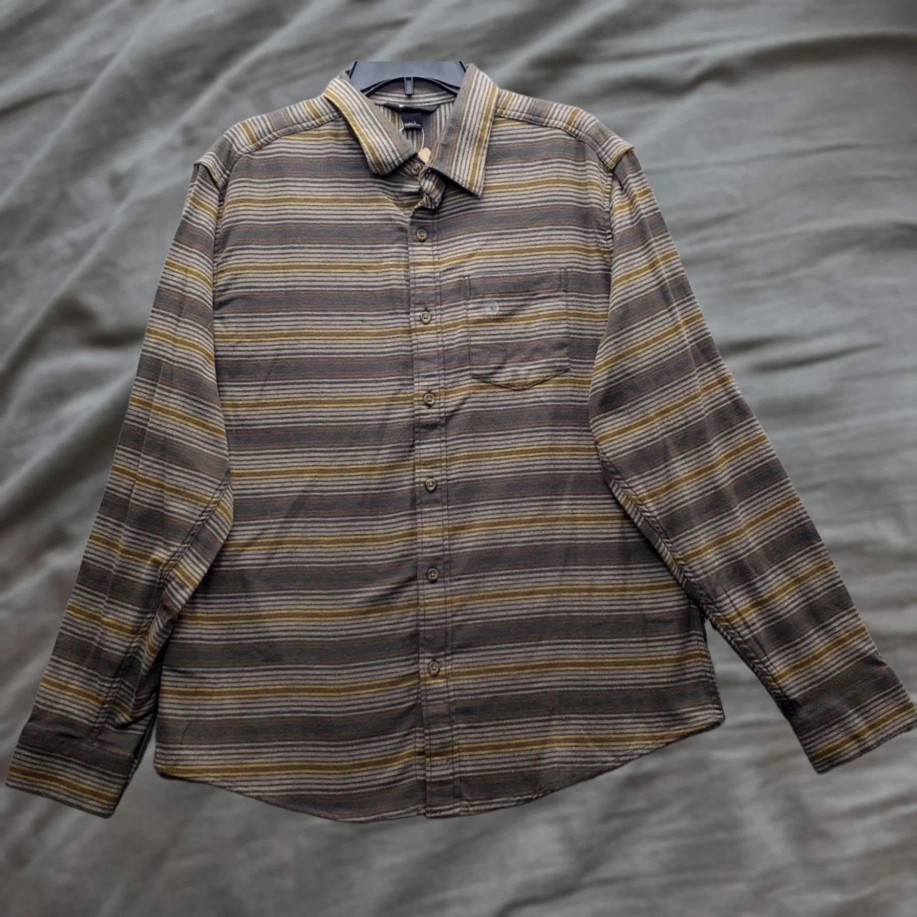 Eddie Bauer Eddie Bauer Flannel Shirt Mens L Multi Striped Long Sleeve Collared Button Up Size US L / EU 52-54 / 3 - 1 Thumbnail