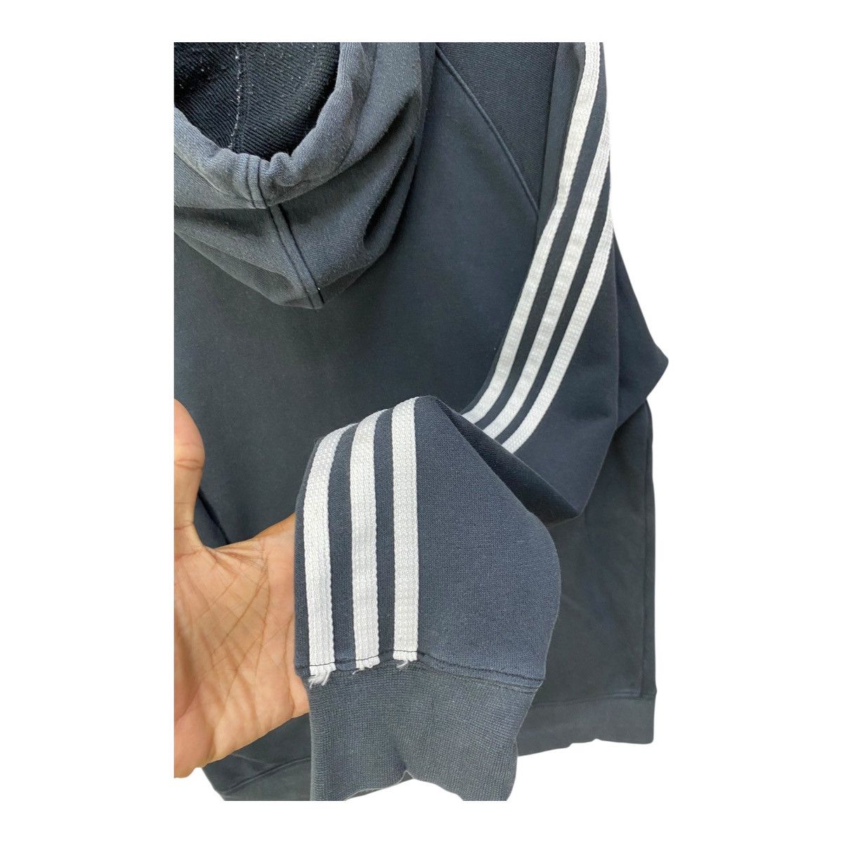 Adidas Vintage Adidas 3 Stripes Hoodie Sweater Fullzip Size S Size US S / EU 44-46 / 1 - 6 Thumbnail