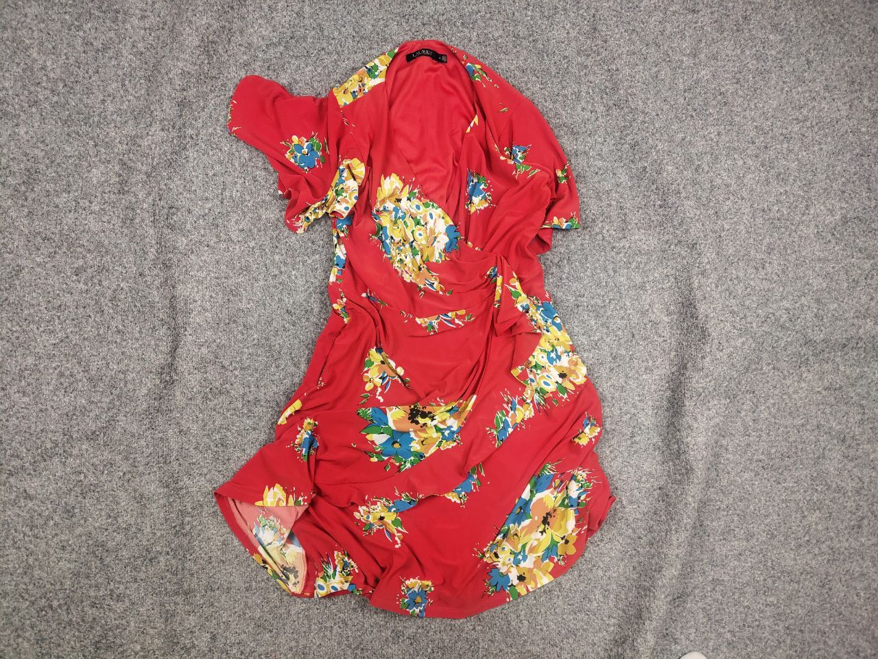 Lauren Ralph Lauren lauren Ralph lauren Black Label Red Dress Flowers Pattern Size M / US 6-8 / IT 42-44 - 1 Thumbnail