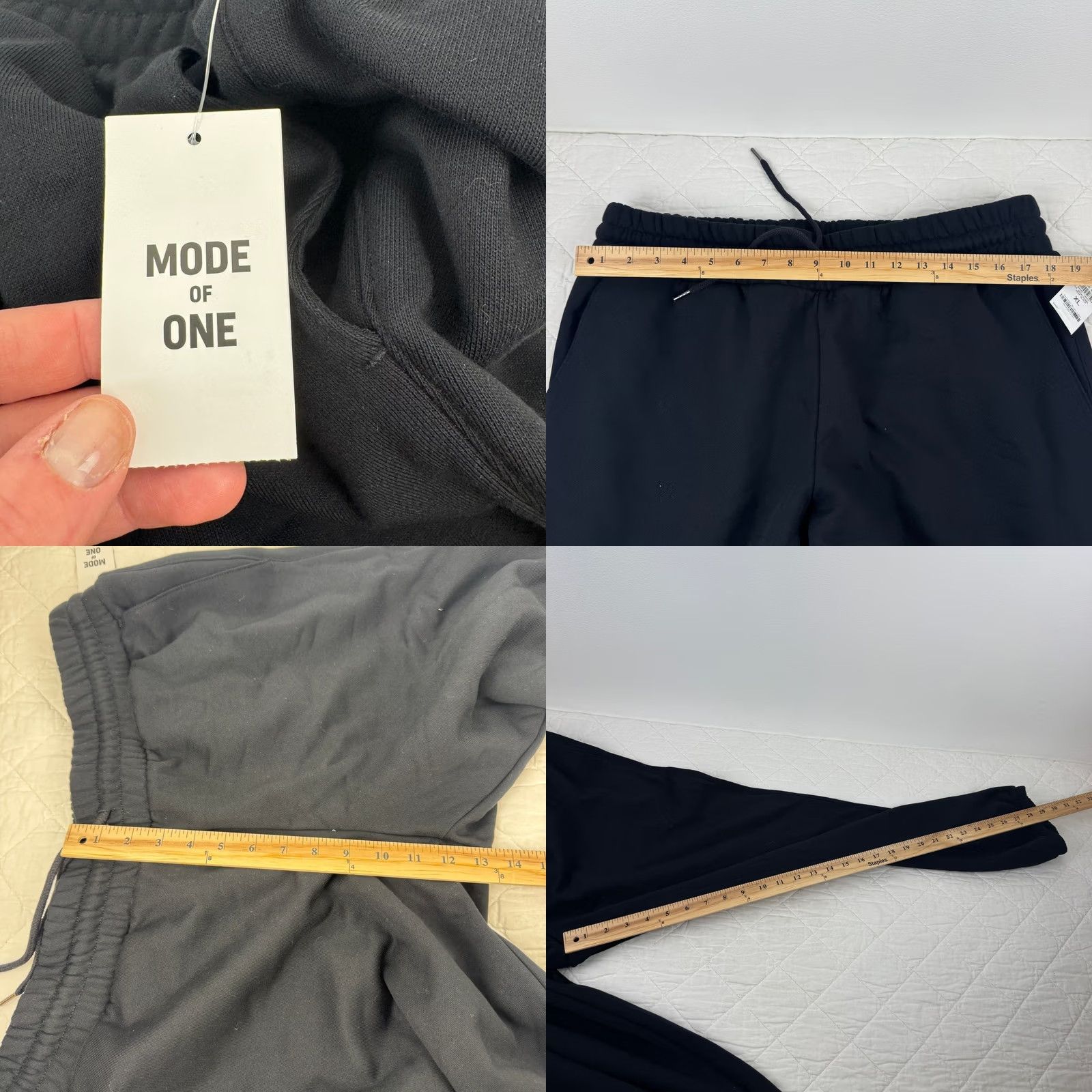 Walls Mode of One Mens Fleece Sweatpants Deep Black XL 100187085MN Size US 36 / EU 52 - 8 Thumbnail