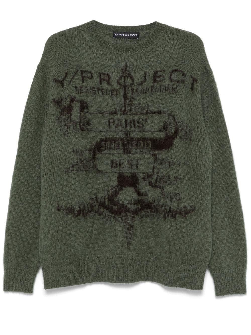 Y/Project Y/Project Paris Best Jacguard Green Sweatshirt Glenn Martins Size US S / EU 44-46 / 1 - 1 Preview
