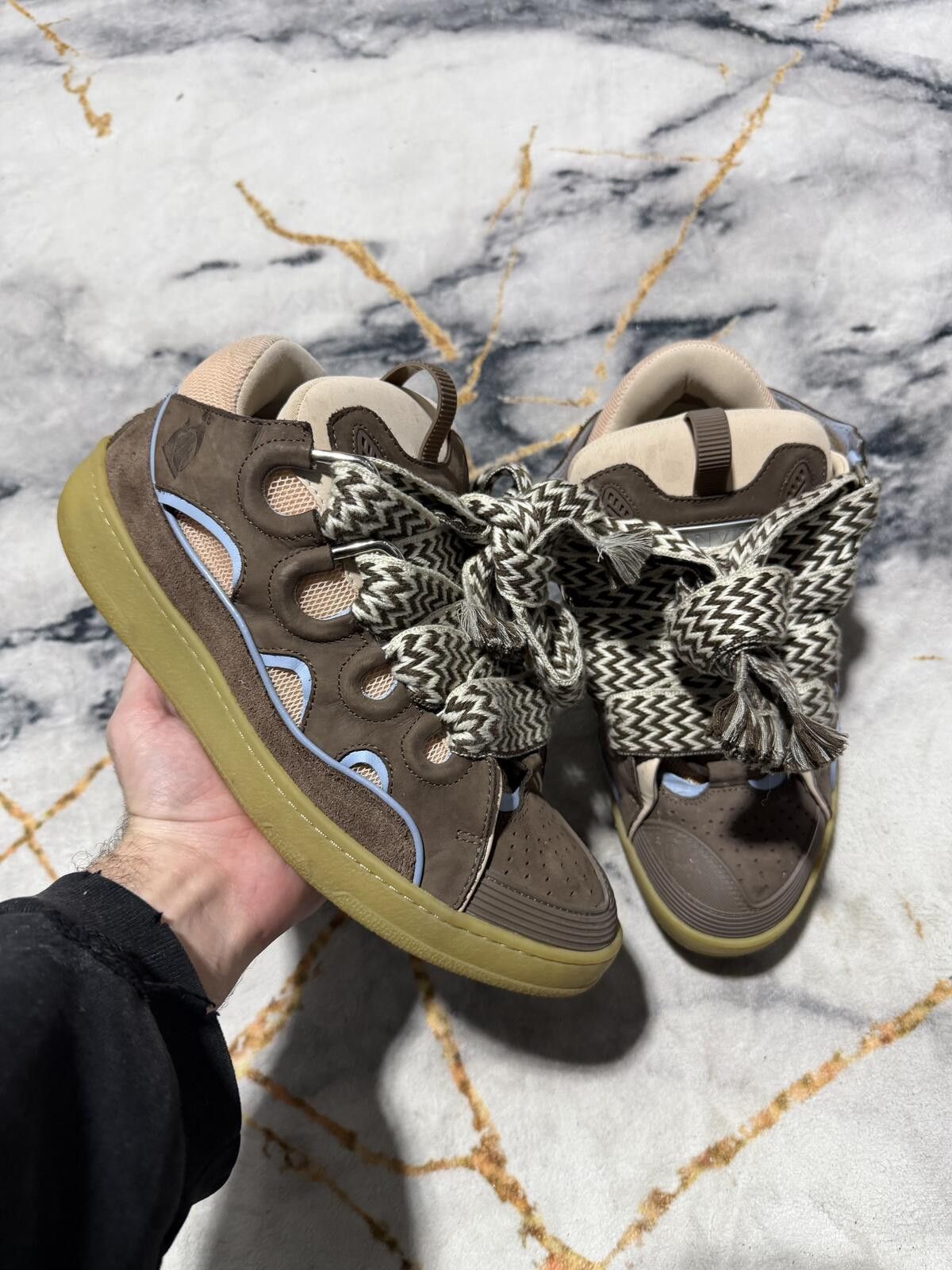Lanvin Lanvin Curb Brow Blue - Sz 10US Size US 10 / EU 43 - 1 Thumbnail