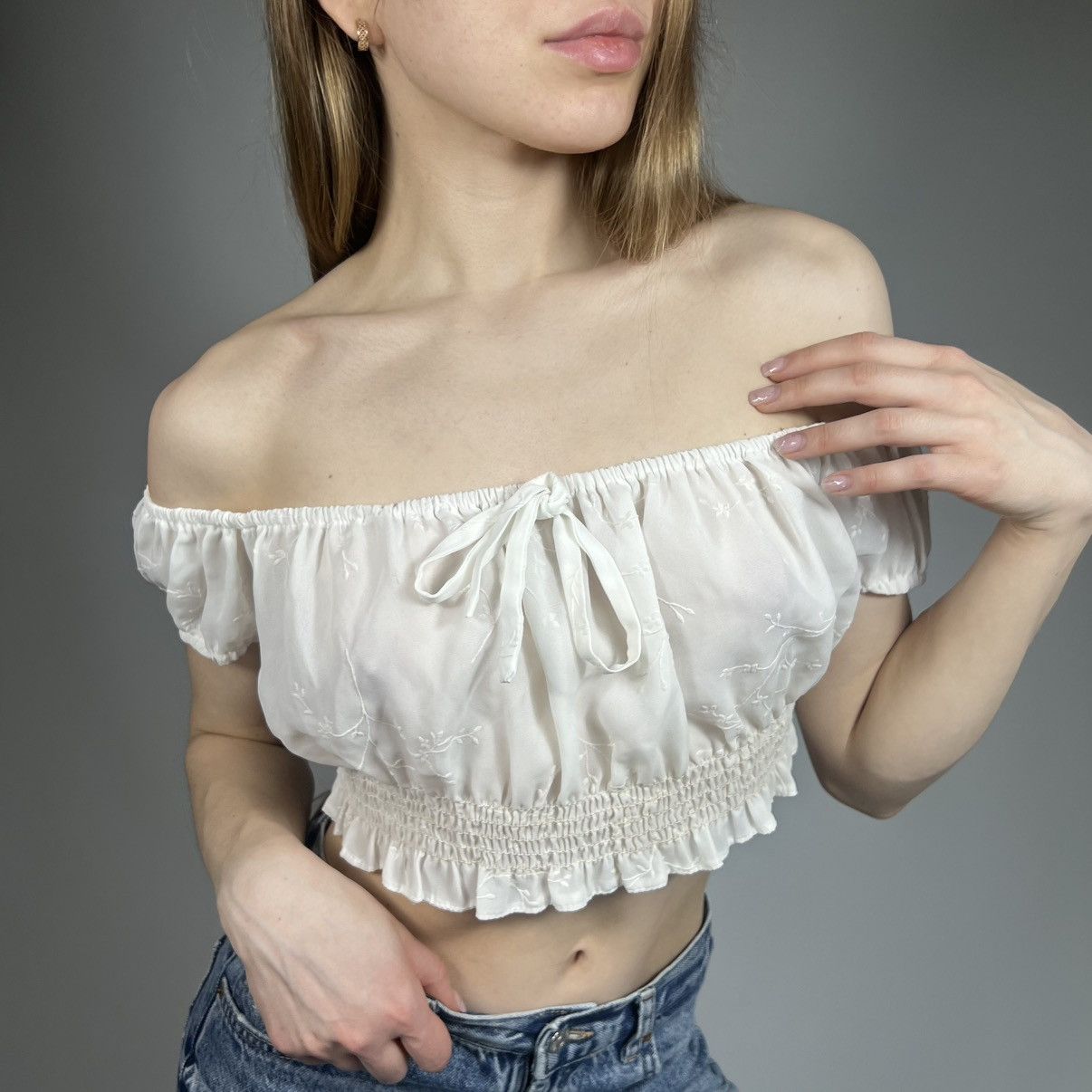 Japanese Brand Vintage Y2K Japanese Floral Flower Print Retro Sexy T-shirt Size L / US 10 / IT 46 - 2 Thumbnail