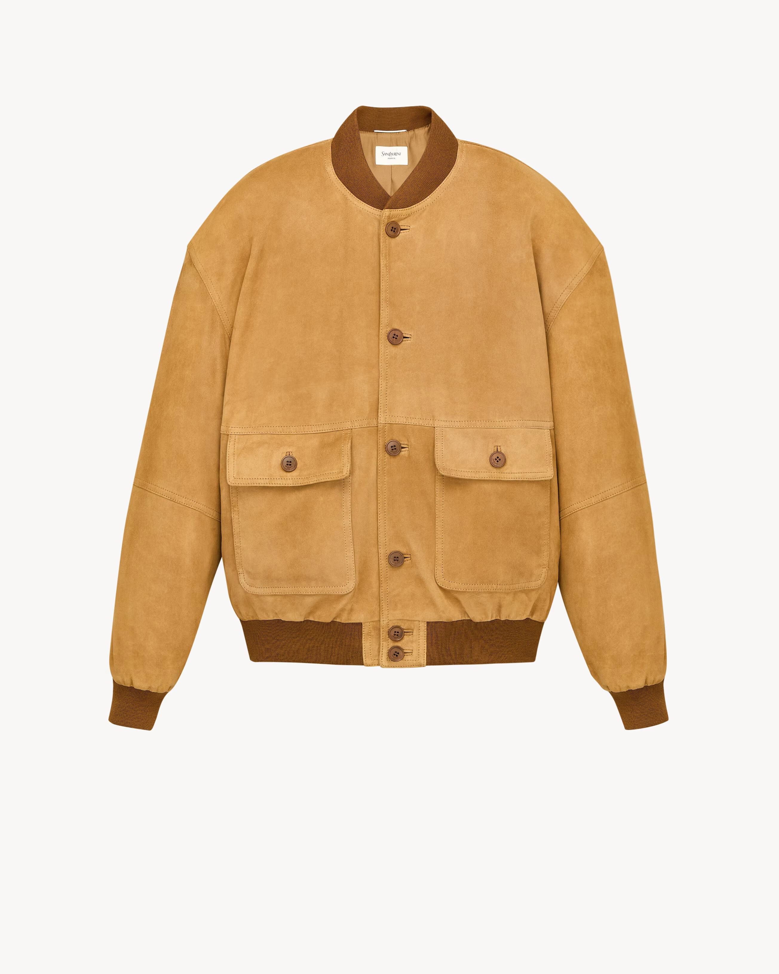 Yves Saint Laurent Yves Saint Laurent Suede Leather Bomber Jacket tag size 52 Men - USA Duties Paid Size US XL / EU 56 / 4 - 1 Thumbnail