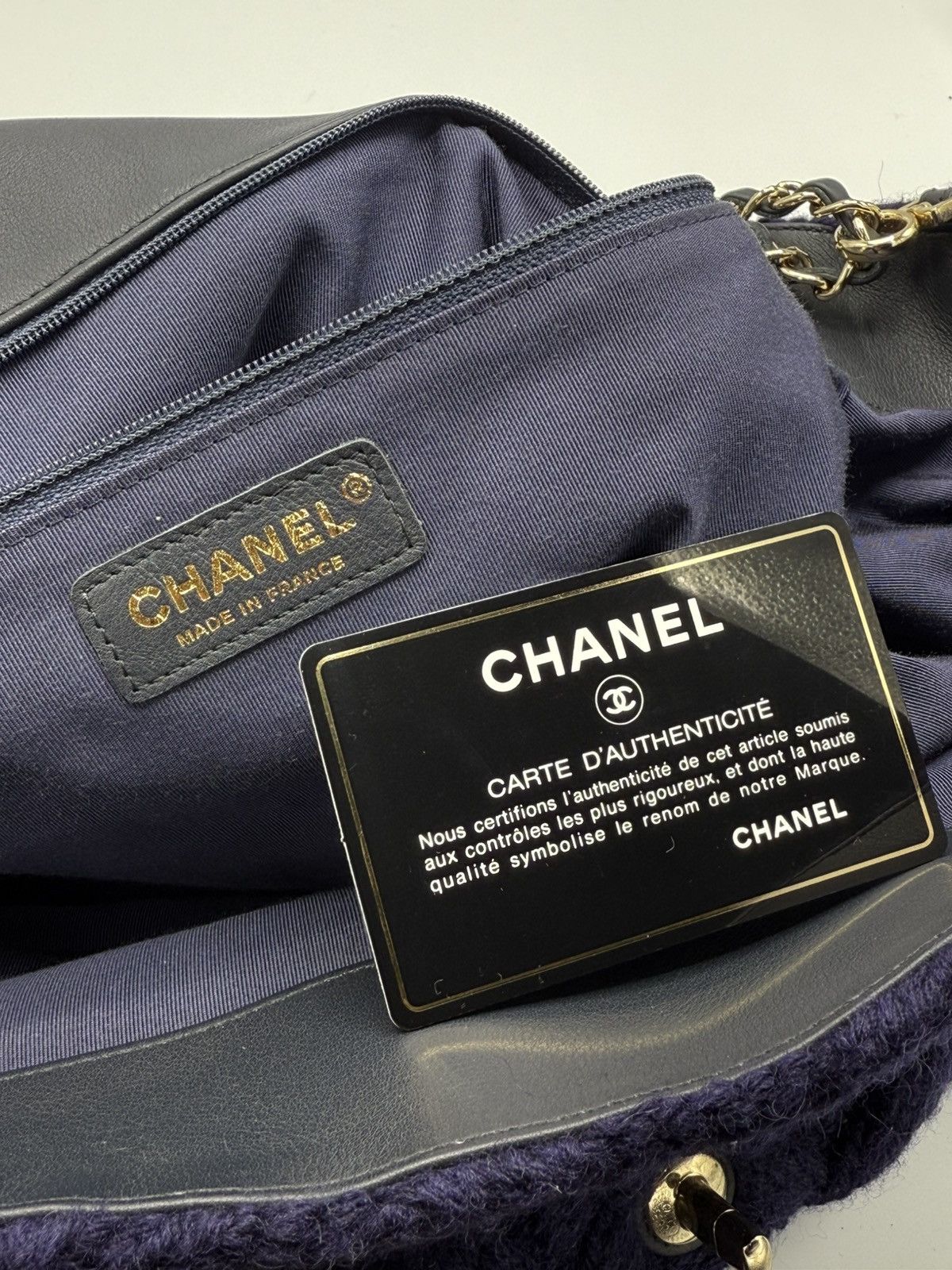 Chanel RARE XXL Chanel Knit Purple - luggage Flap bag Size ONE SIZE - 21 Thumbnail