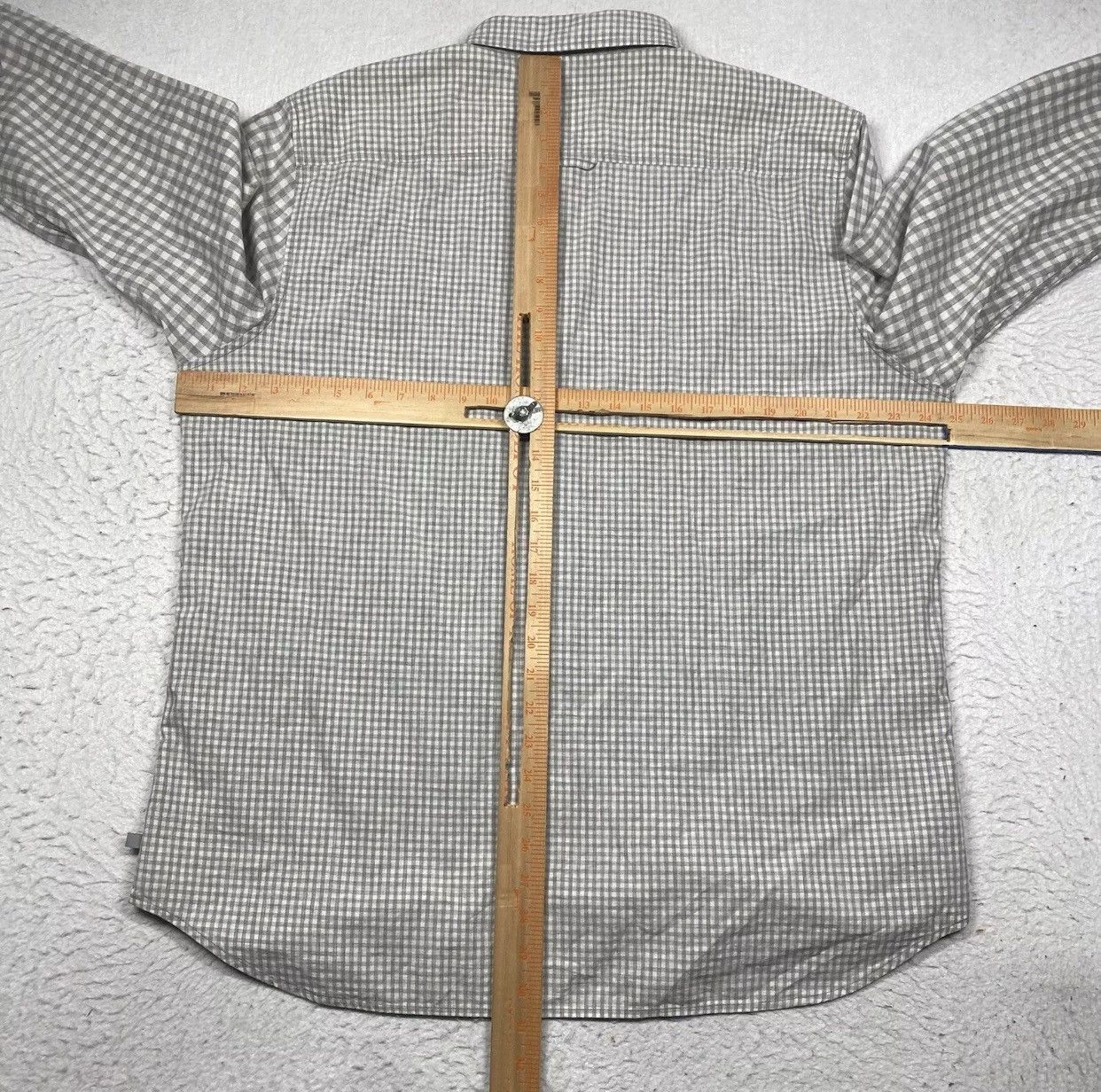 AG Adriano Goldschmied Adriano Goldschmied Shirt Mens XXL Gray Plaid Long Sleeve Size US XXL / EU 58 / 5 - 9 Thumbnail