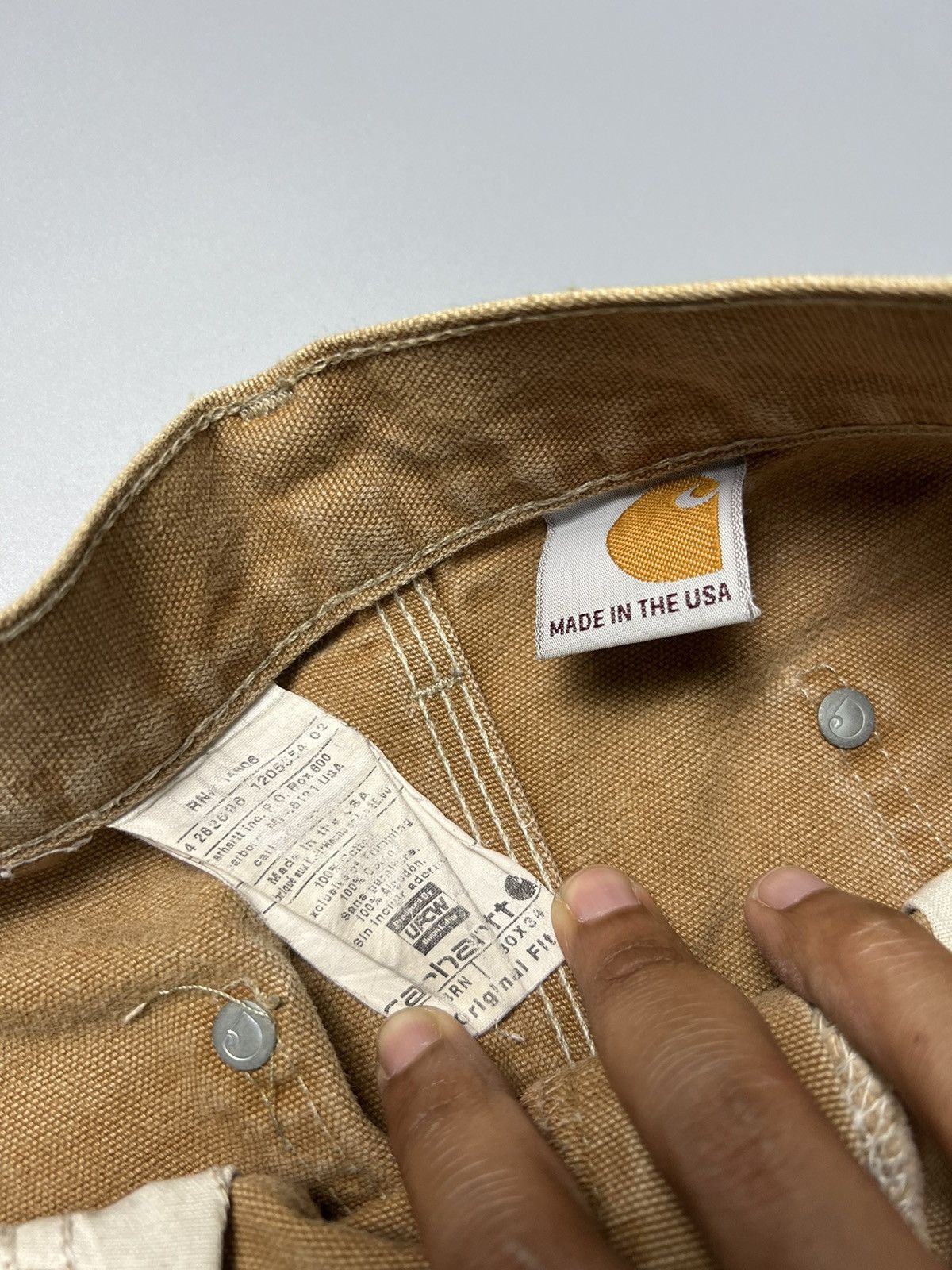 Carhartt × Vintage Vintage 1990s Carhartt DoubleKnee Paint Splatter Size US 30 / EU 46 - 4 Thumbnail