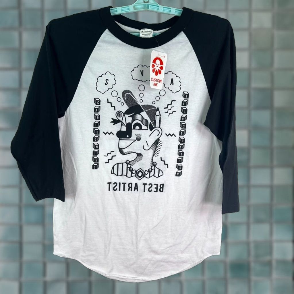Augusta Sportswear Augusta Sportswear Shirt Adult M White Graphic Print Long Sleeve Cotton Crew Neck Unisex Adventure Time Punk Band Logo Size US M / EU 48-50 / 2 - 1 Thumbnail