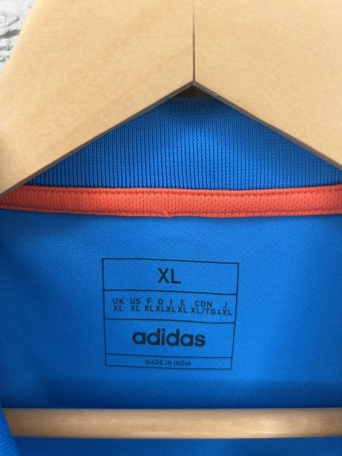 Adidas Adidas India Cricket Jersey Size US XL / EU 56 / 4 - 12 Thumbnail