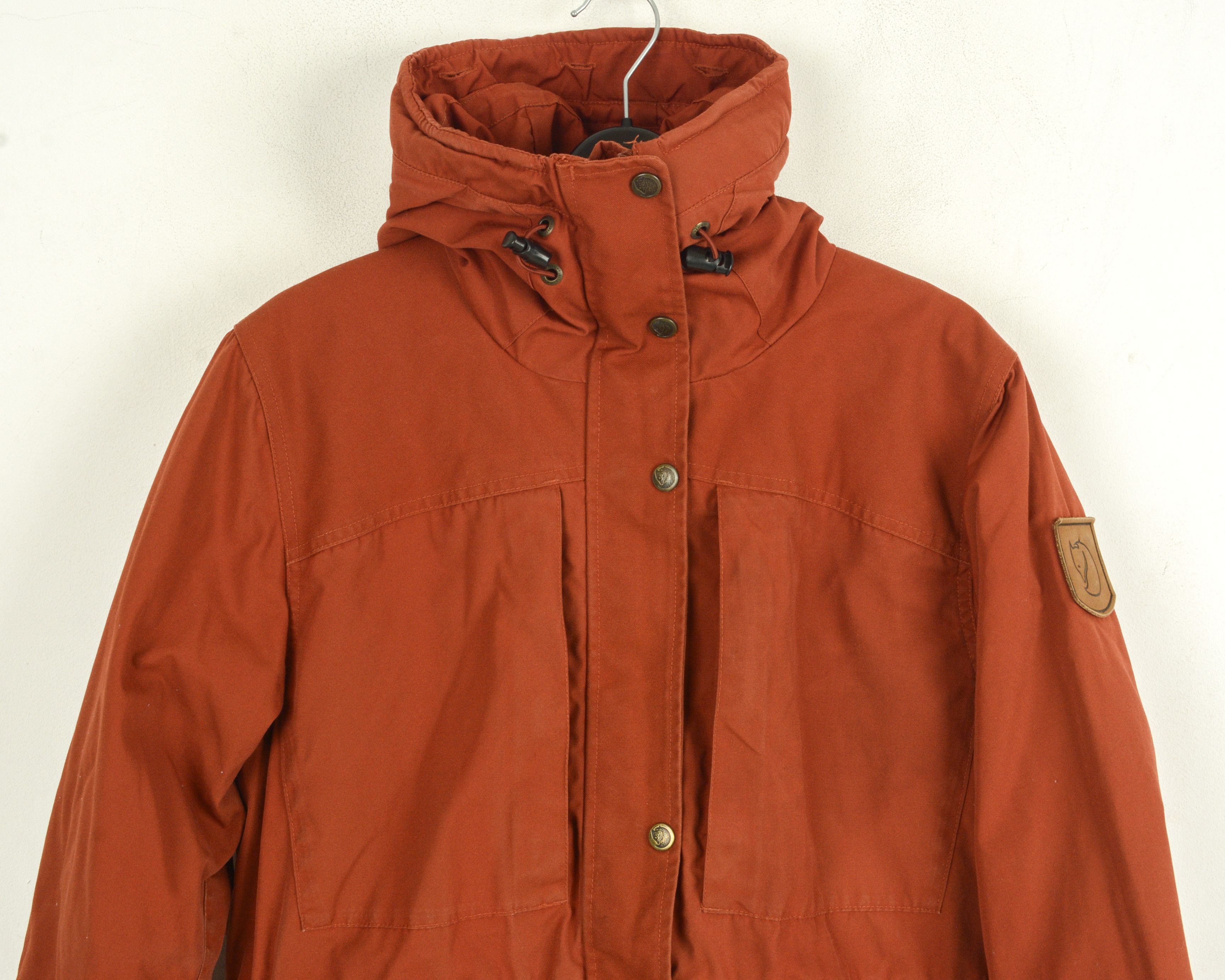 Fjallraven Outdoor Life Waxed Sarek Winter Jacket W G 1000 Parka Size S women Coat Orange Grailed