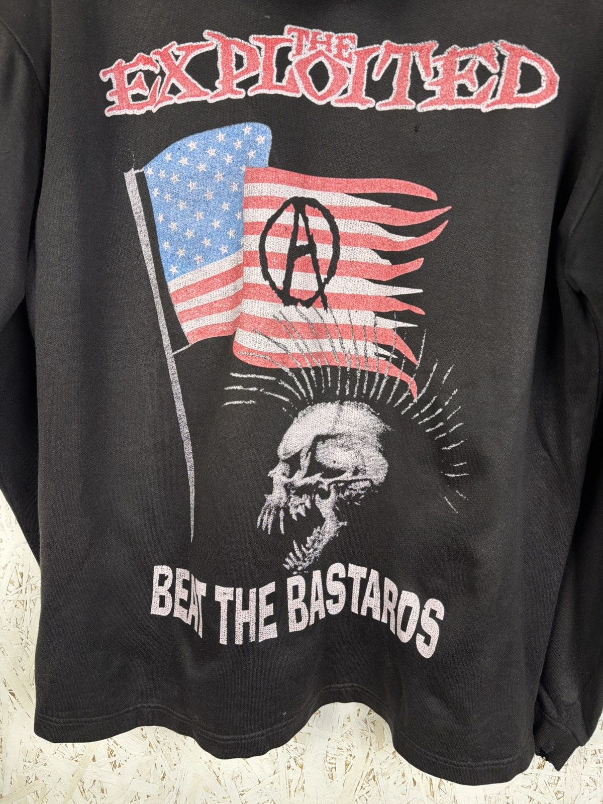 Band Tees Vintage The Exploited Beat The Bastards Punk Band Hoodie Size US L / EU 52-54 / 3 - 10 Thumbnail