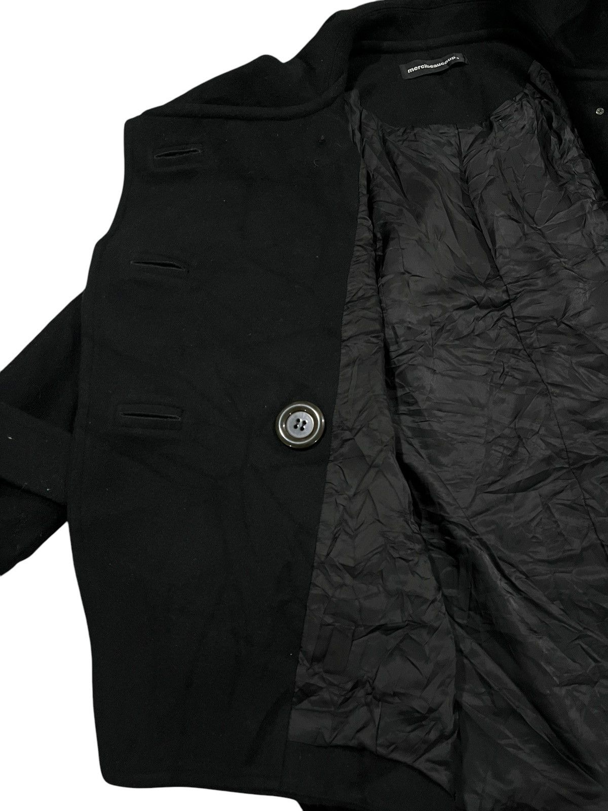 Issey Miyake ISSEY MIYAKE MERCIBEAUCOUP BATWING MUSHROOM NECK WOOL JACKET Size US L / EU 52-54 / 3 - 8 Thumbnail