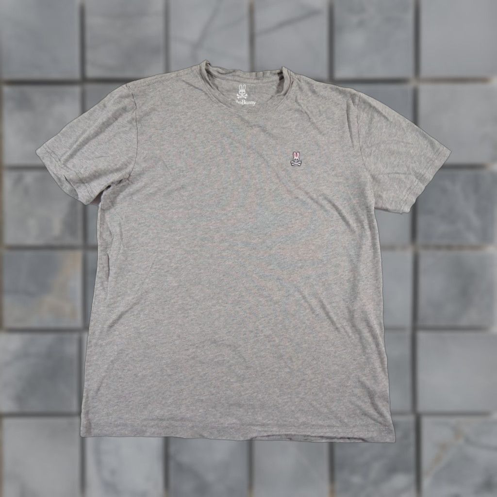 Psycho Bunny VINTAGE Psycho Bunny Shirt Adult Size 6 Gray Short Sleeve Crewneck Pima Cotton Casual Mens Size US S / EU 44-46 / 1 - 1 Thumbnail