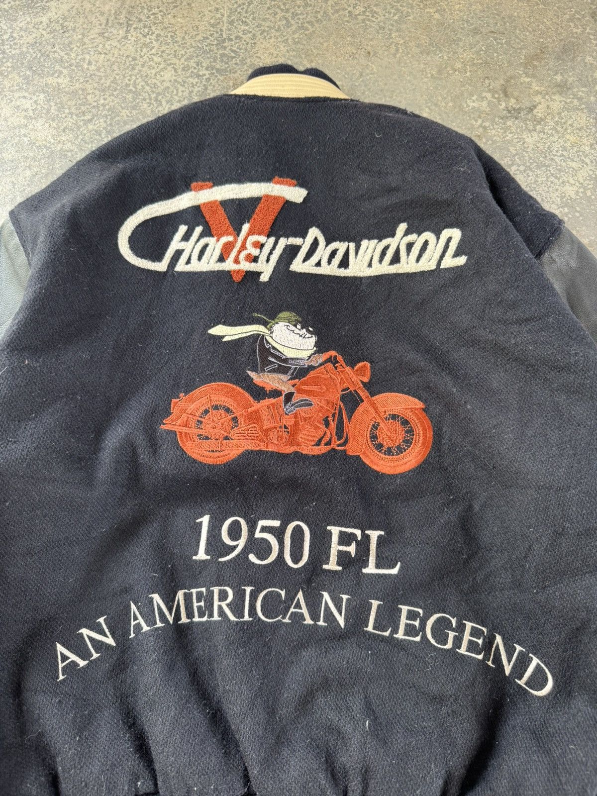 Harley Davidson × Vintage Vintage Harley Davidson x Tazmania Varsity Jacket Size US M / EU 48-50 / 2 - 4 Thumbnail