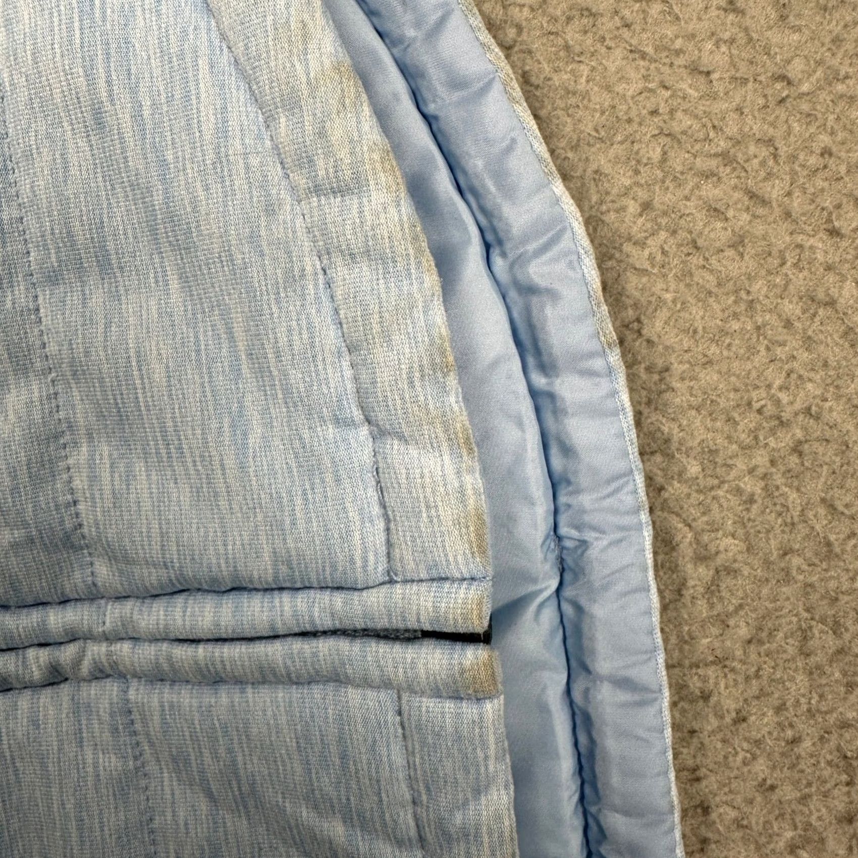 The North Face The North Face Vest Womens Medium Light Blue Heathered Full Zip Insulated Hybrid Vest Womens M Blue Heathered Zip Size M / US 6-8 / IT 42-44 - 6 Thumbnail