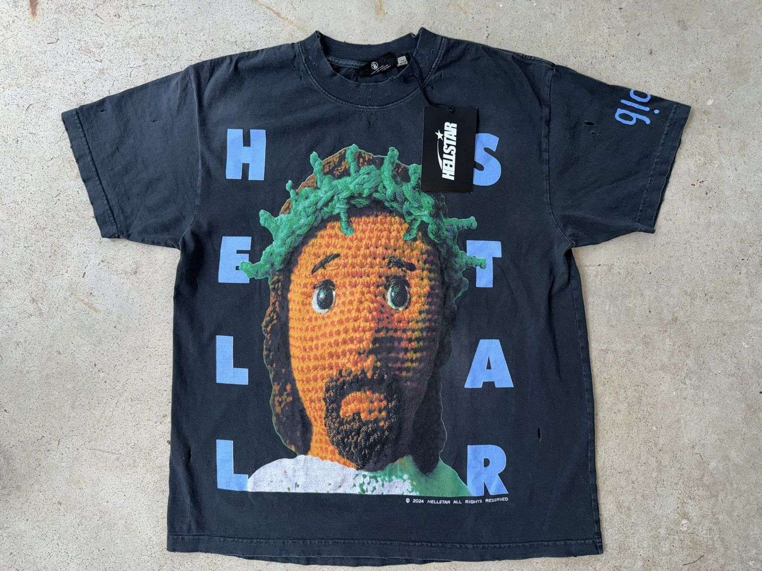 HELLSTAR Crochet Jesus Doll Black T Shirt Size US M / EU 48-50 / 2 - 1 Thumbnail