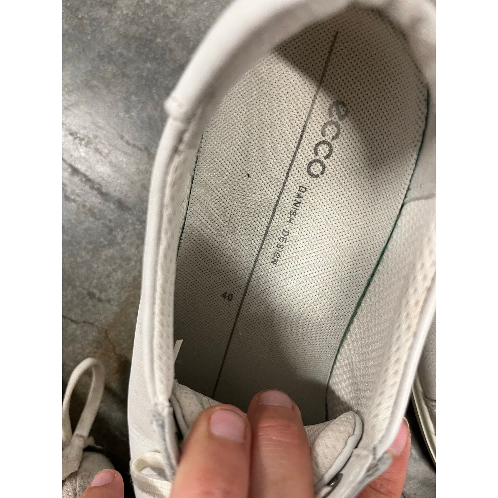 Ecco Ecco Womens Danish Design White Leather Casual Size US 9 / IT 39 - 6 Thumbnail