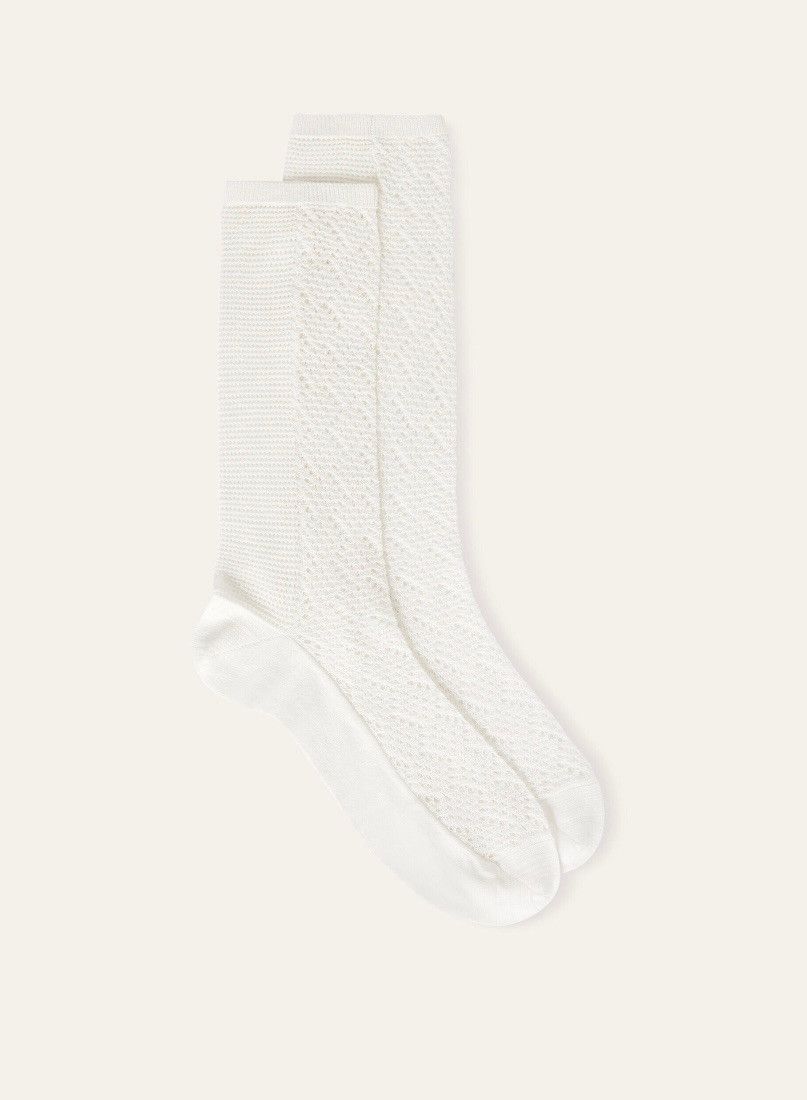 Loro Piana o1srvl11e0325 FAN8026 Size: OS / Socks in White Size ONE SIZE - 1 Preview
