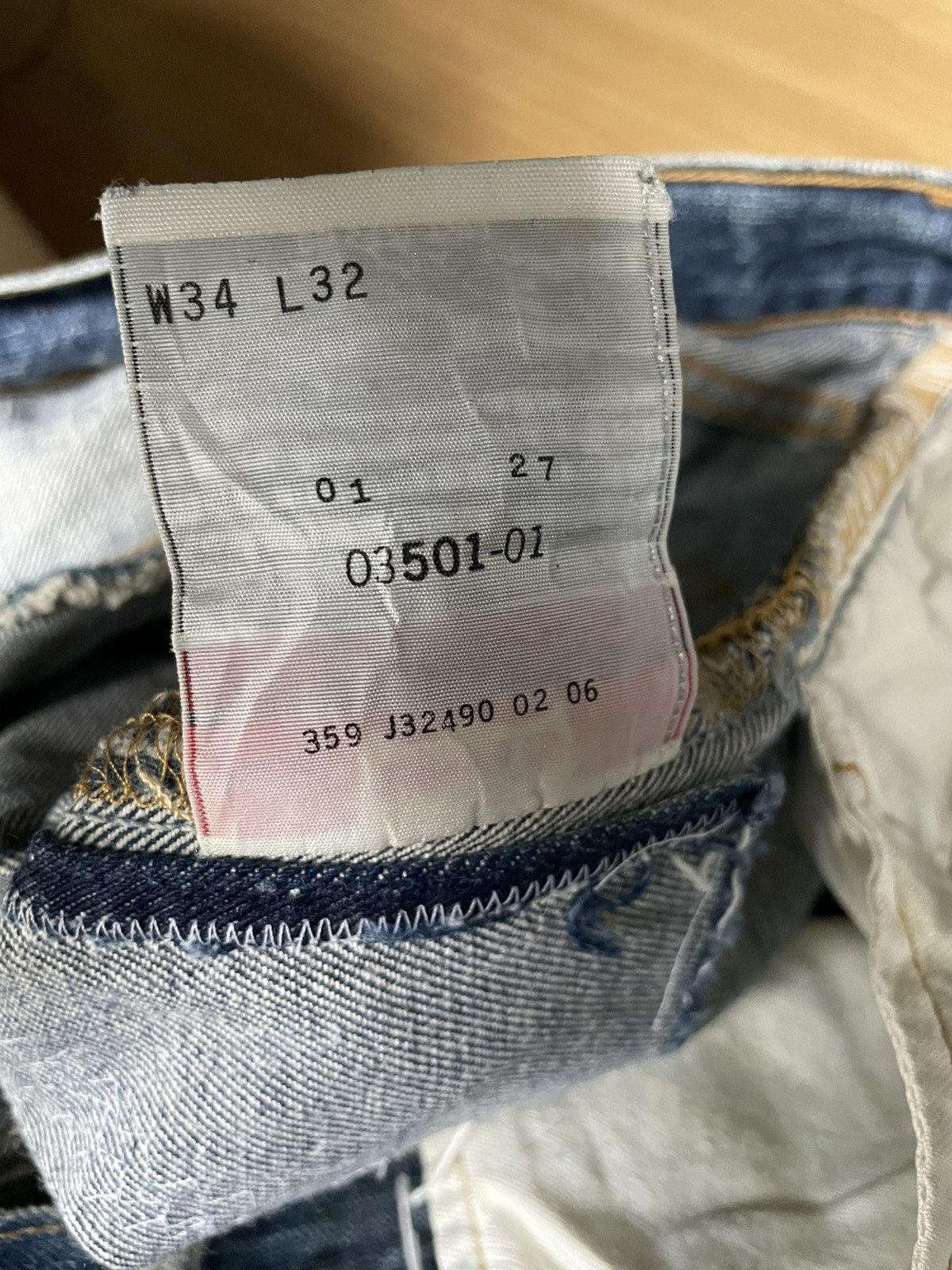 Levi's × Levi's Vintage Clothing Vintage Levi’s 501 Distressed Grunge Denim Jeans Size US 34 / EU 50 - 21 Thumbnail