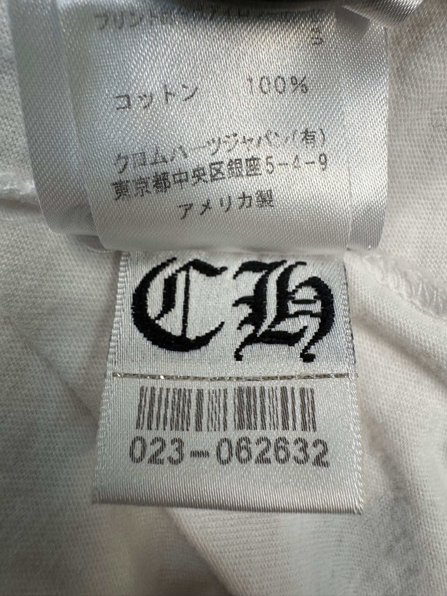 Chrome Hearts Chrome Hearts Shoulder Logo Pocket Tee USA Edition White Size US L / EU 52-54 / 3 - 11 Thumbnail