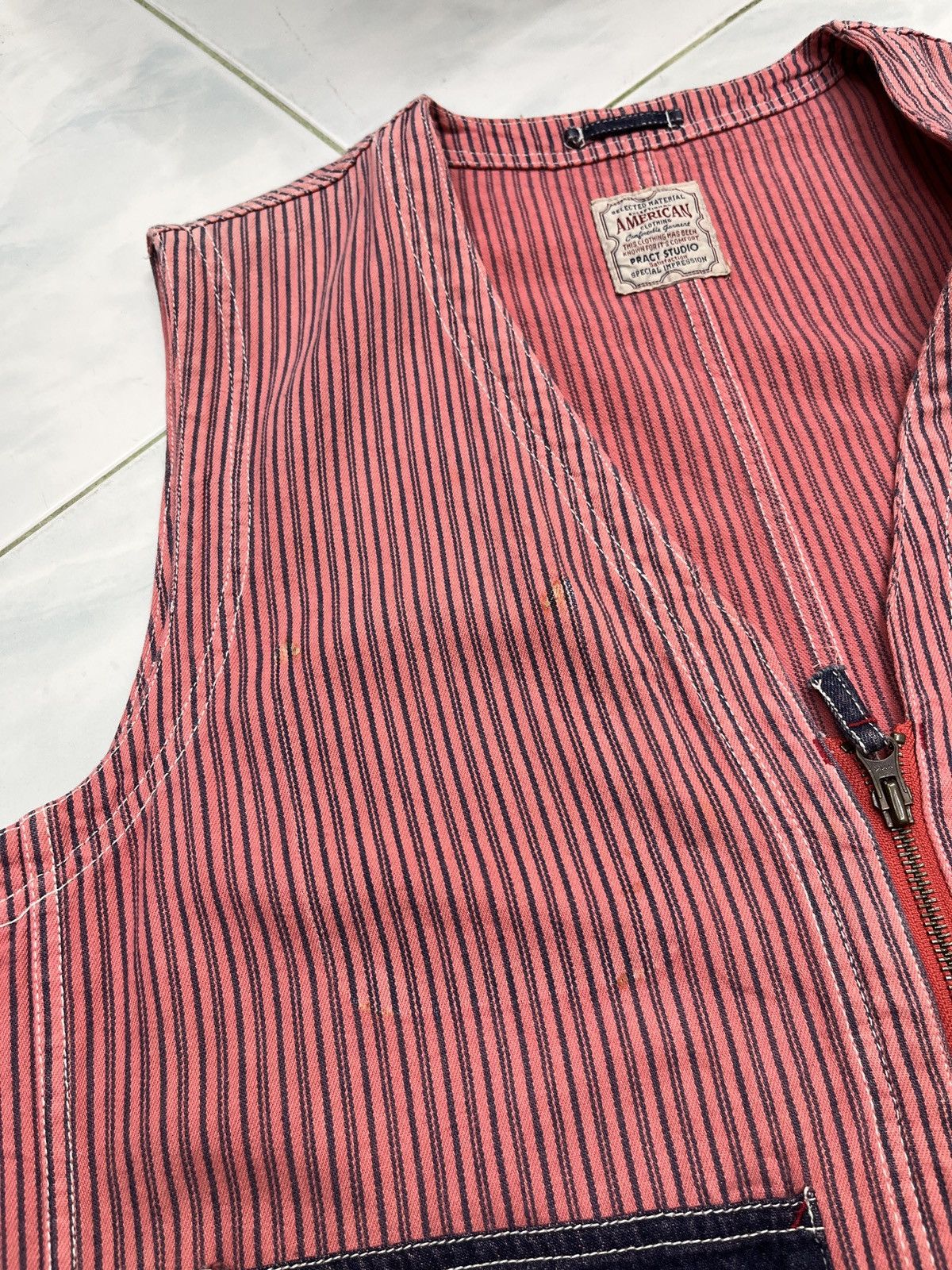 Japanese Brand 🔥🔥🔥ARCHIVE PRACT STUDIO ZIPPER VEST Size US M / EU 48-50 / 2 - 17 Thumbnail