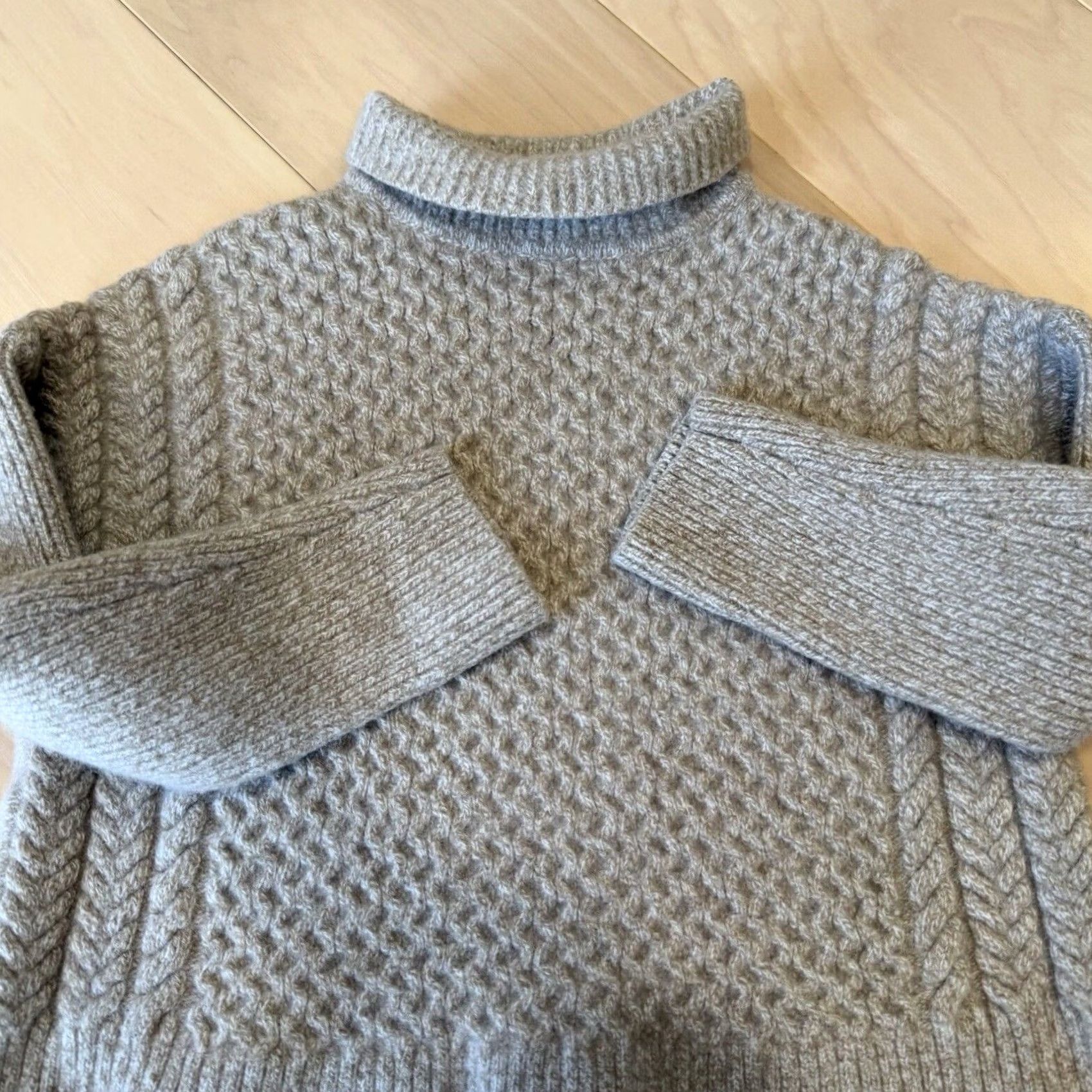 AYR AYR Le Square Sweater Women's S Oatmeal Wool Knit Pullover Studded Logo Bohemian 90s Angl—wait. Size S / US 4 / IT 40 - 4 Thumbnail