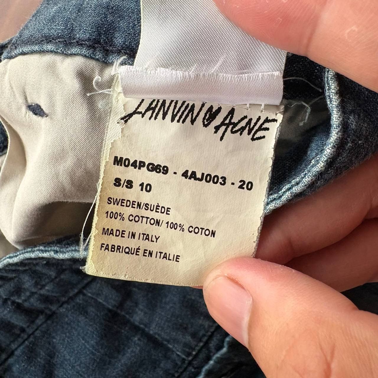 Acne Studios Lanvin x Acne Studios Patchwork Denim Pants Size US 29 - 12 Thumbnail