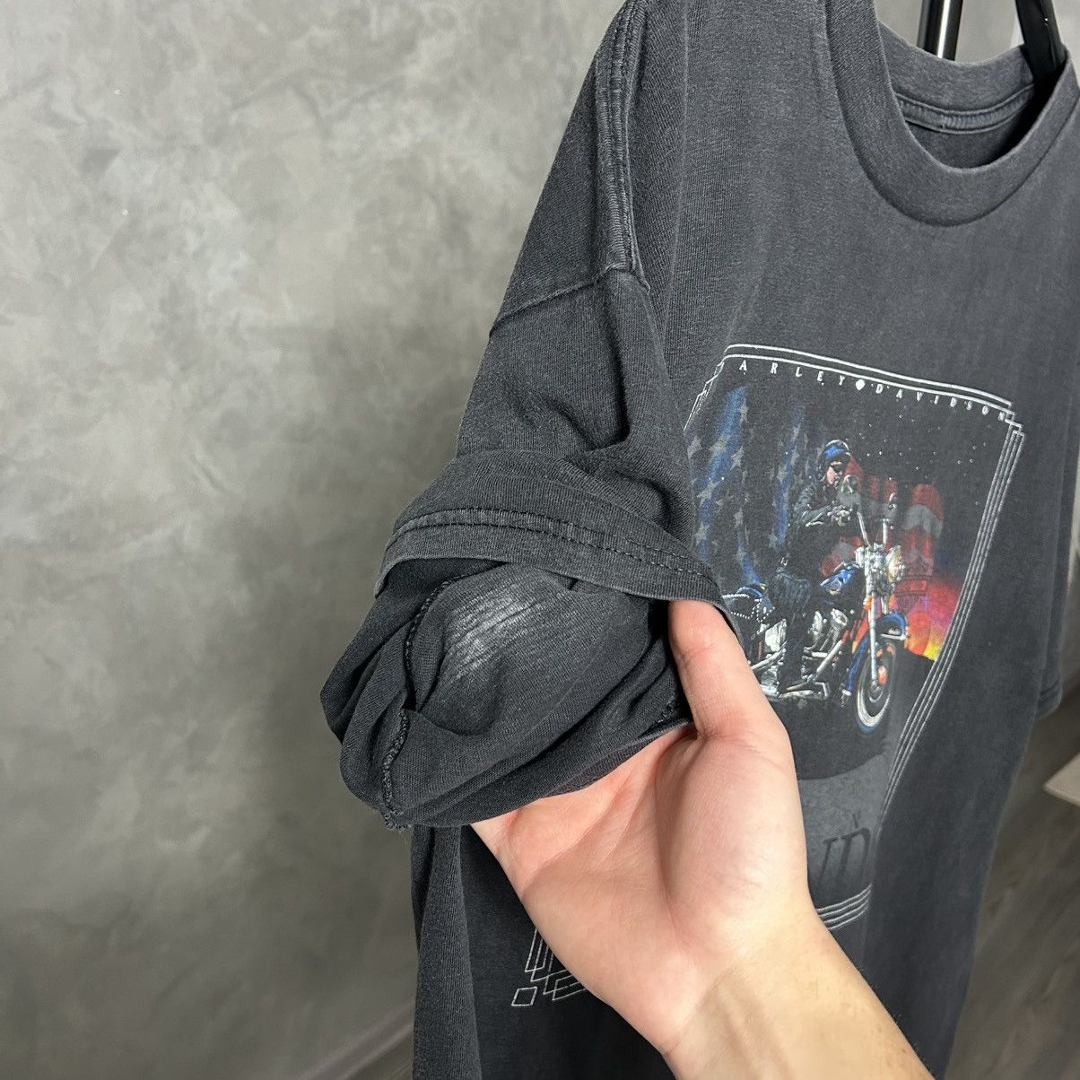 Harley Davidson 90s Harley Davidson D1ck Farmers Sun Faded T Shirt Merch Size US XL / EU 56 / 4 - 9 Thumbnail