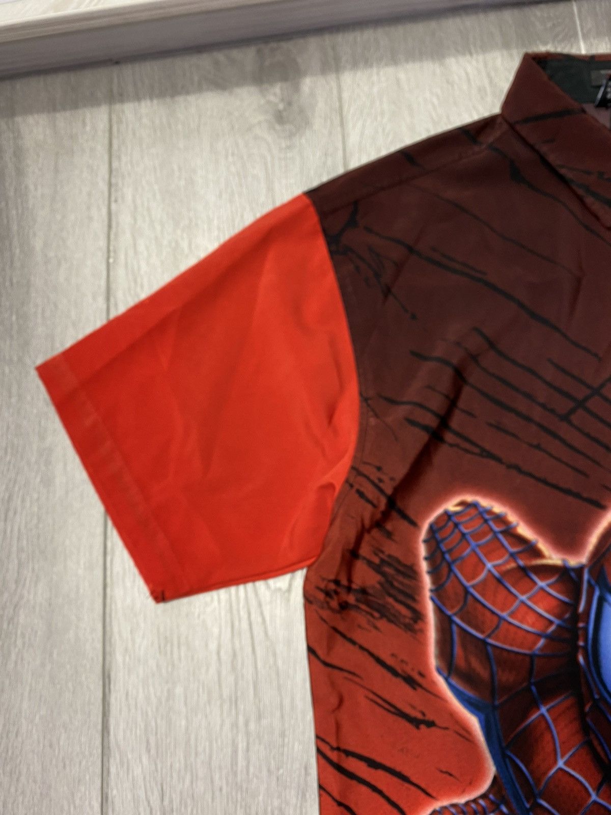 Marvel Comics × Vintage Crazy Vintage Spider-Man Button Up All Over Printed Shirt Size US L / EU 52-54 / 3 - 5 Thumbnail