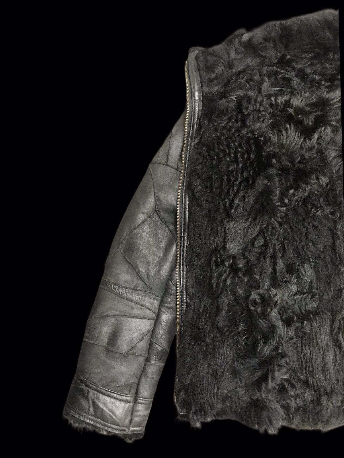 Japanese Brand 💥ARCHIVAL💥Vie Homme Ve Femme Patch Goatskin Leather Jacket Size US S / EU 44-46 / 1 - 8 Thumbnail