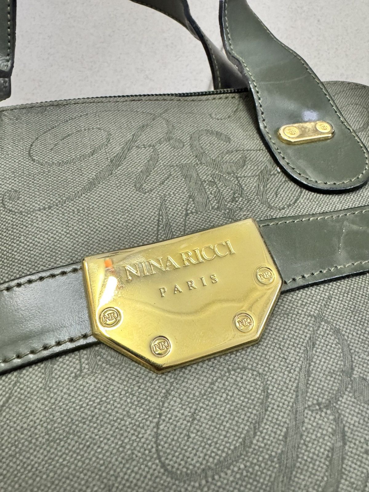 Vintage NINA RICCI PARIS SATCHEL BAG HANDBAG Size ONE SIZE - 3 Thumbnail