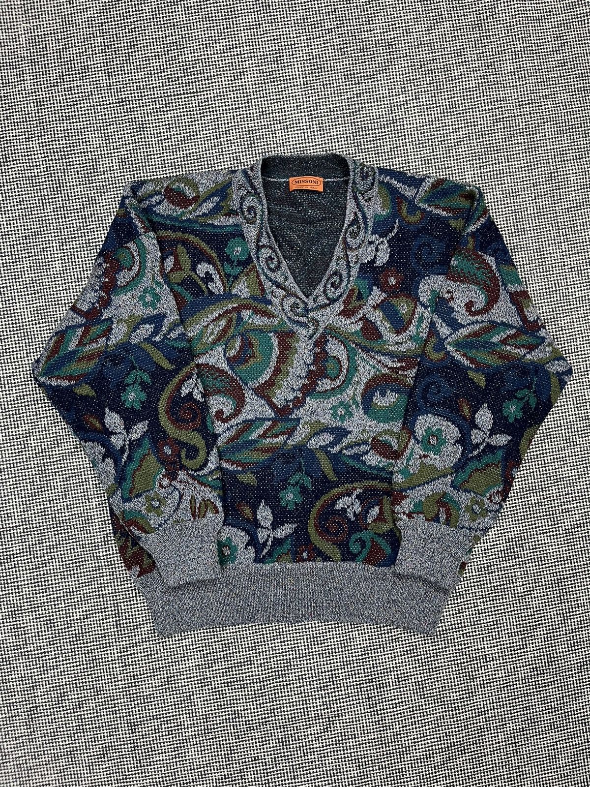 Missoni Vintage missoni crazy pattern knit wool sweater rare luxury Size US M / EU 48-50 / 2 - 2 Thumbnail