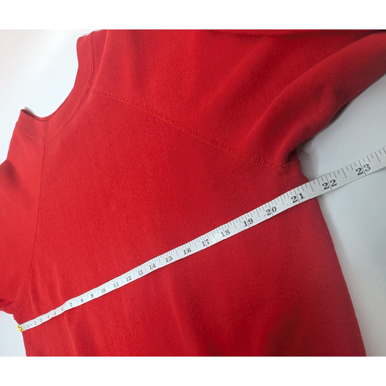 Tultex VINTAGE Tultex Sweatshirt Crewneck Large Red Unisex Adults Pullover 90s Size US L / EU 52-54 / 3 - 7 Thumbnail