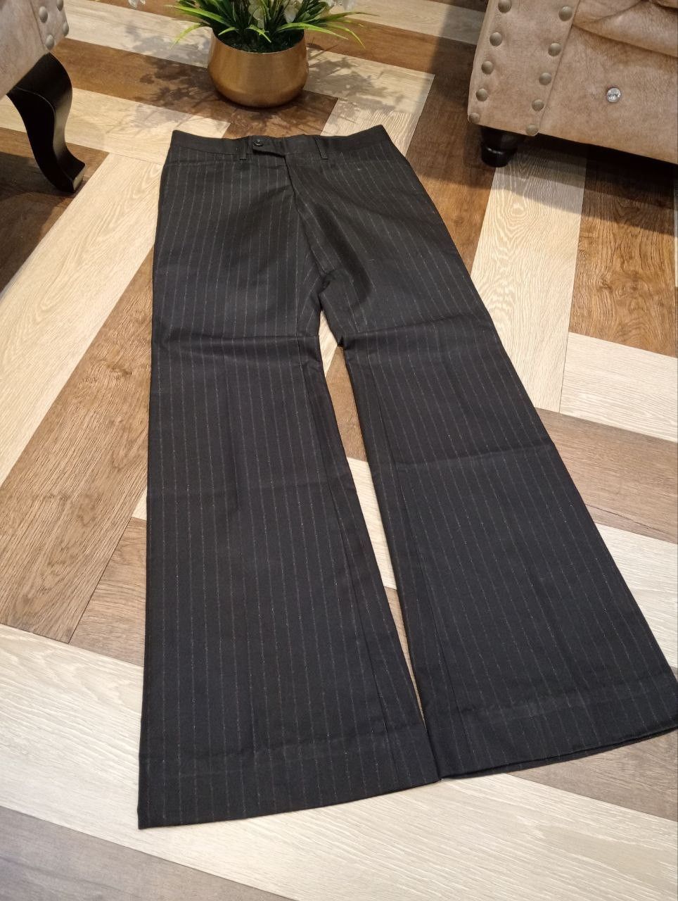 Tornado Mart TORNADO MART JAPAN FLARED BLACK STRIPES PANTS Size US 29 - 3 Thumbnail