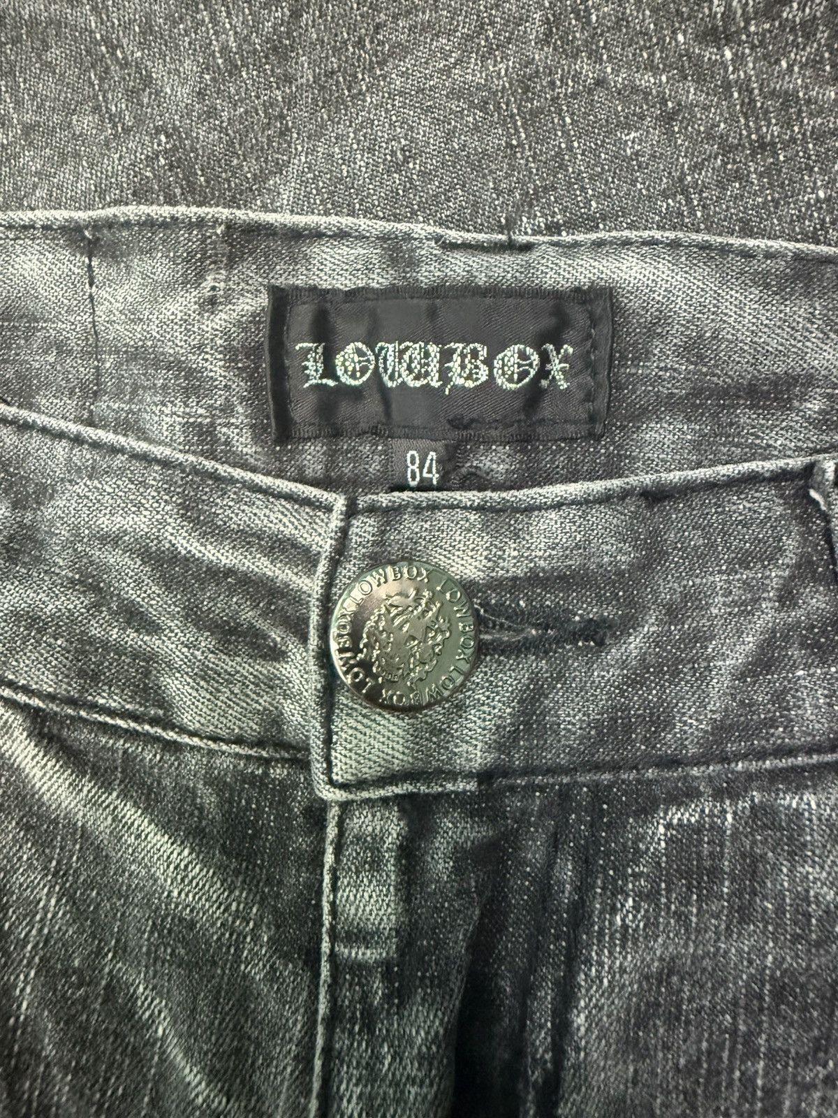 LOWBOX LOW BOX DISTRESSED PATCHWORK FLARE JEANS Size US 33 - 10 Thumbnail