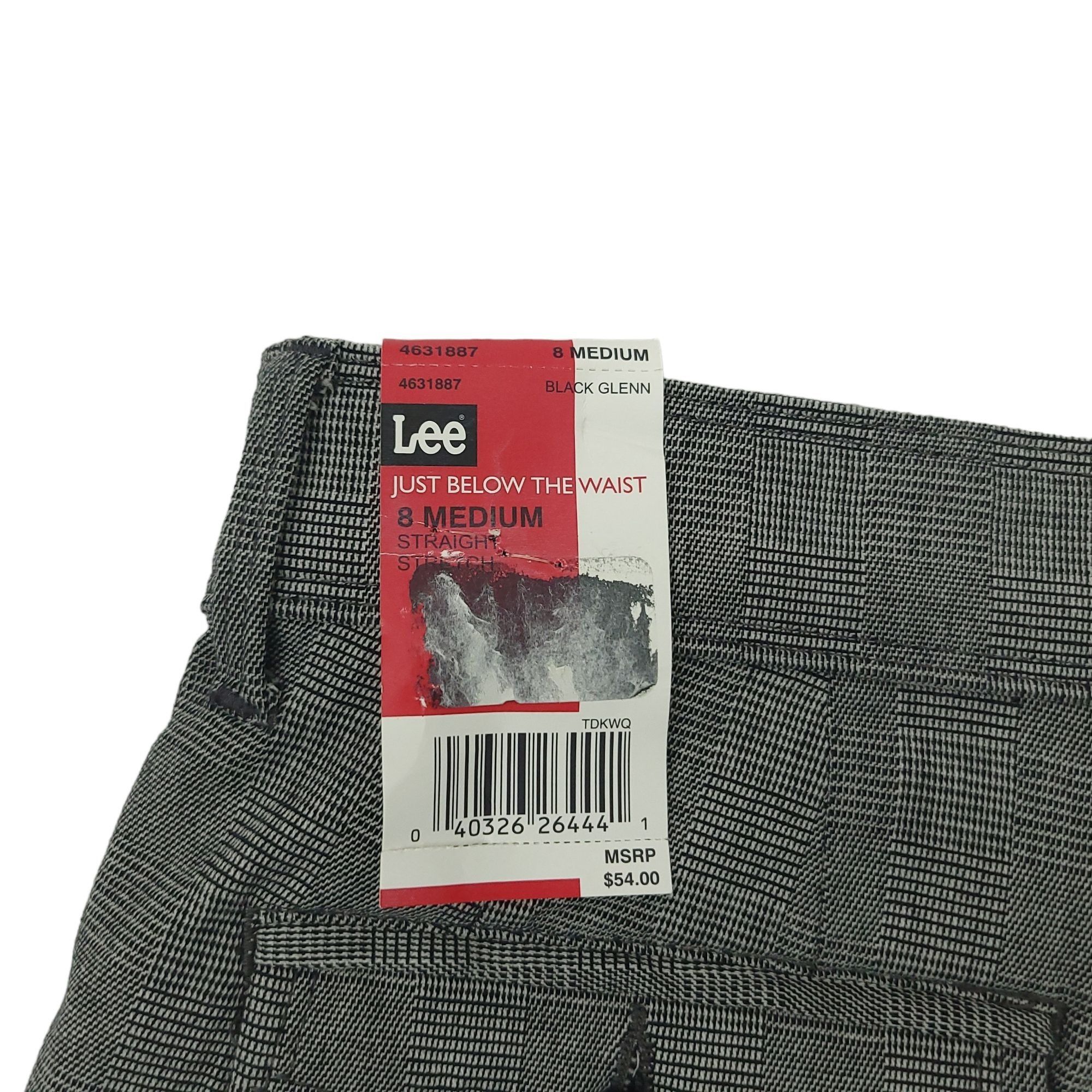 Lee Lee Straight Leg Trousers Womens 8M Glen Plaid Sinfully Soft Size 30" / US 8 / IT 44 - 8 Thumbnail