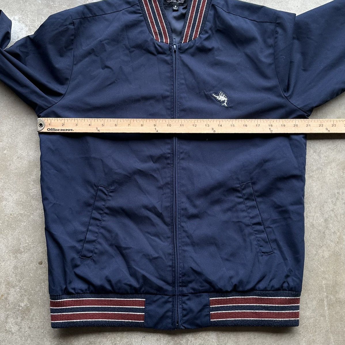 Dark Seas Division Dark Seas Varsity Jacket Men Size Small Zip Up Navy Baseball Size US S / EU 44-46 / 1 - 4 Thumbnail