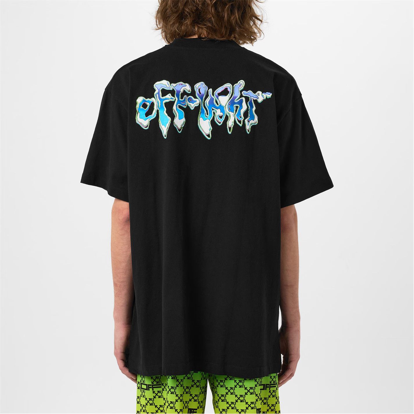 Off-White o1g2r1mq0226 Liquid Logo T-Shirt In Black Size US XS / EU 42 / 0 - 4 Thumbnail